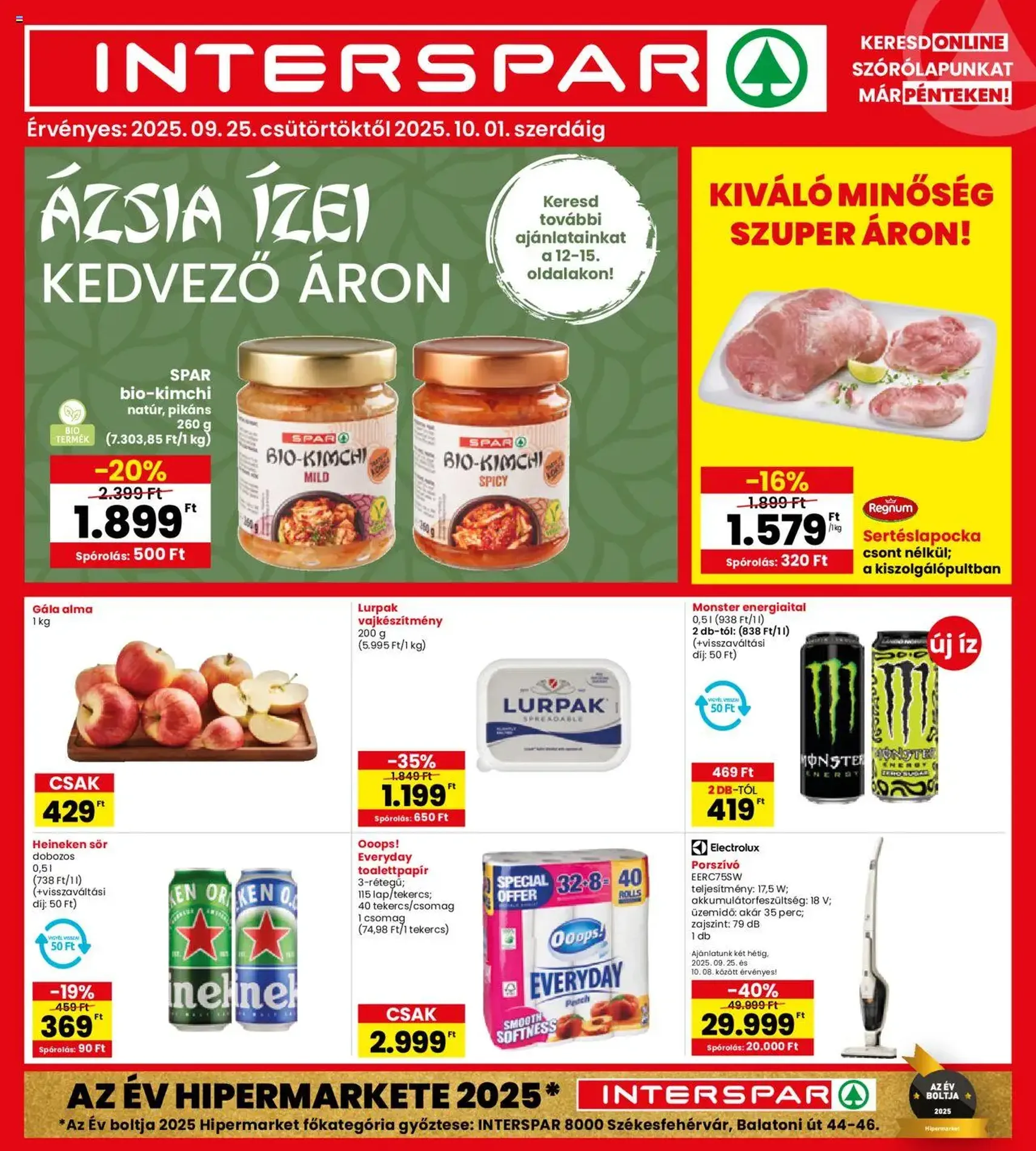 Interspar Akciós újság - 2025.09.25. érvényes szórólap 1 oldal 24 oldalból