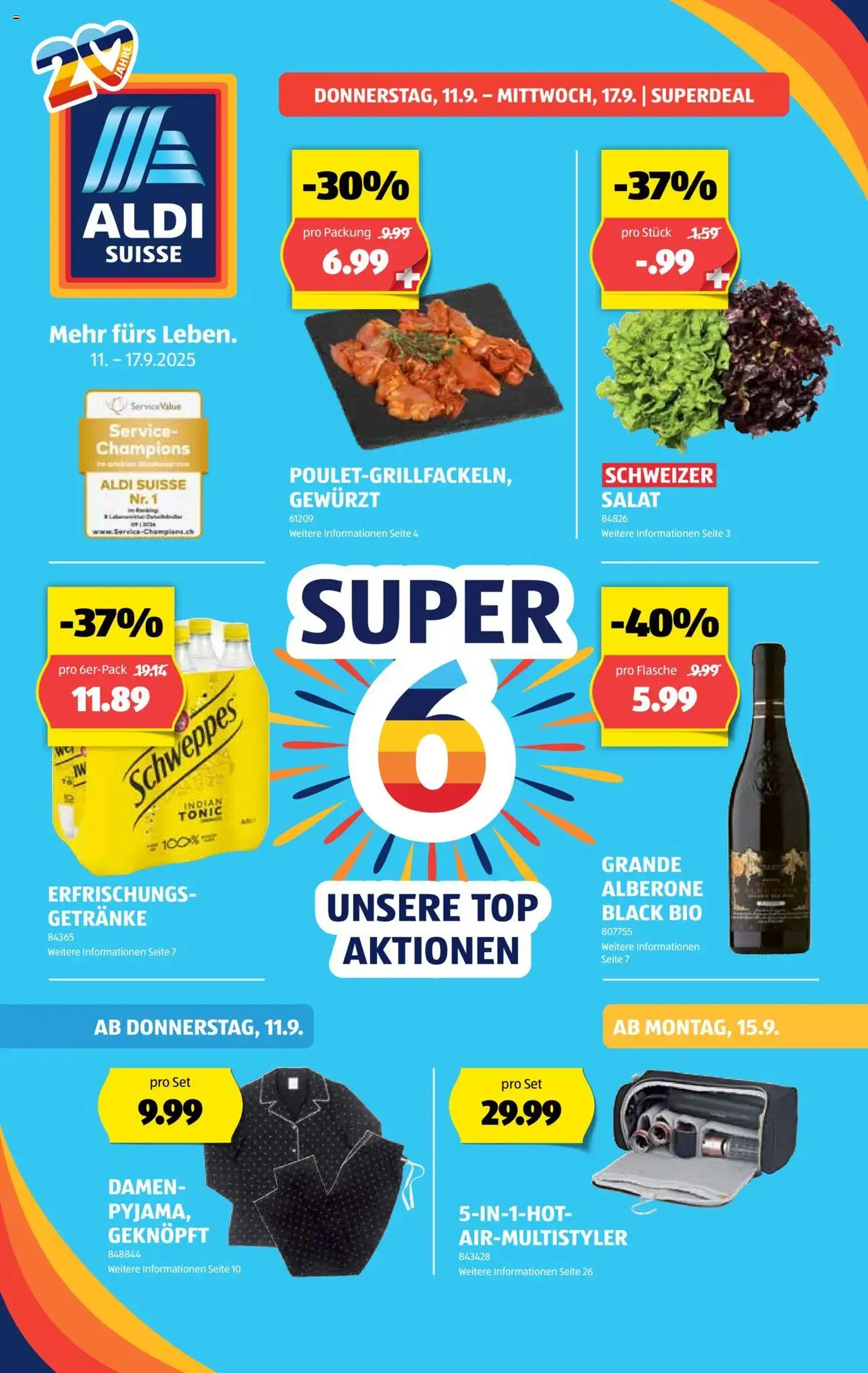 Aldi Aktionen - Gültiger Prospekt ab 11.09.2025, Seite 1 von insgesamt 32 Aldi Aktionen - Gültiger Prospekt ab 11.09.2025, Seite 1 von insgesamt 32