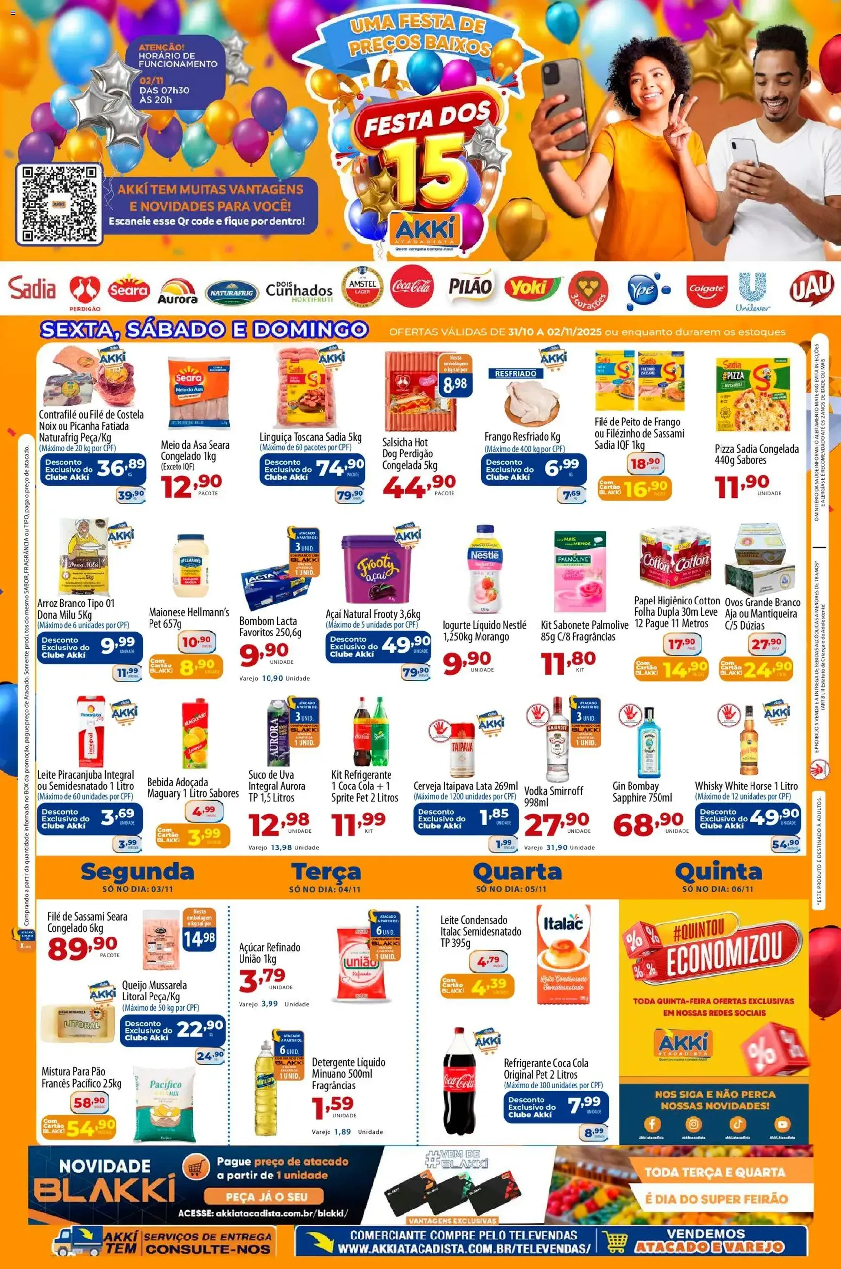 Akki Atacadista - Ofertas da semana - folheto válido a partir de 31/10/2025 página 1 de 2