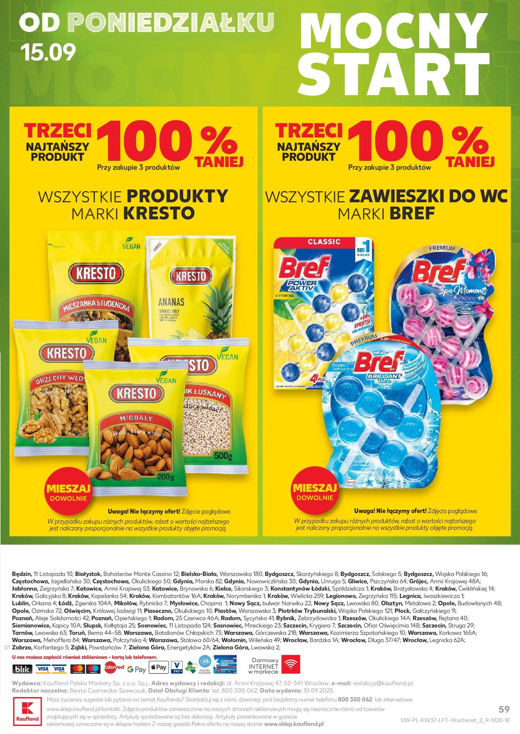 Kaufland gazetka - ważny gazetka od 11.09.2025 strona 59 z 61 Kaufland gazetka - ważny gazetka od 11.09.2025 strona 59 z 61