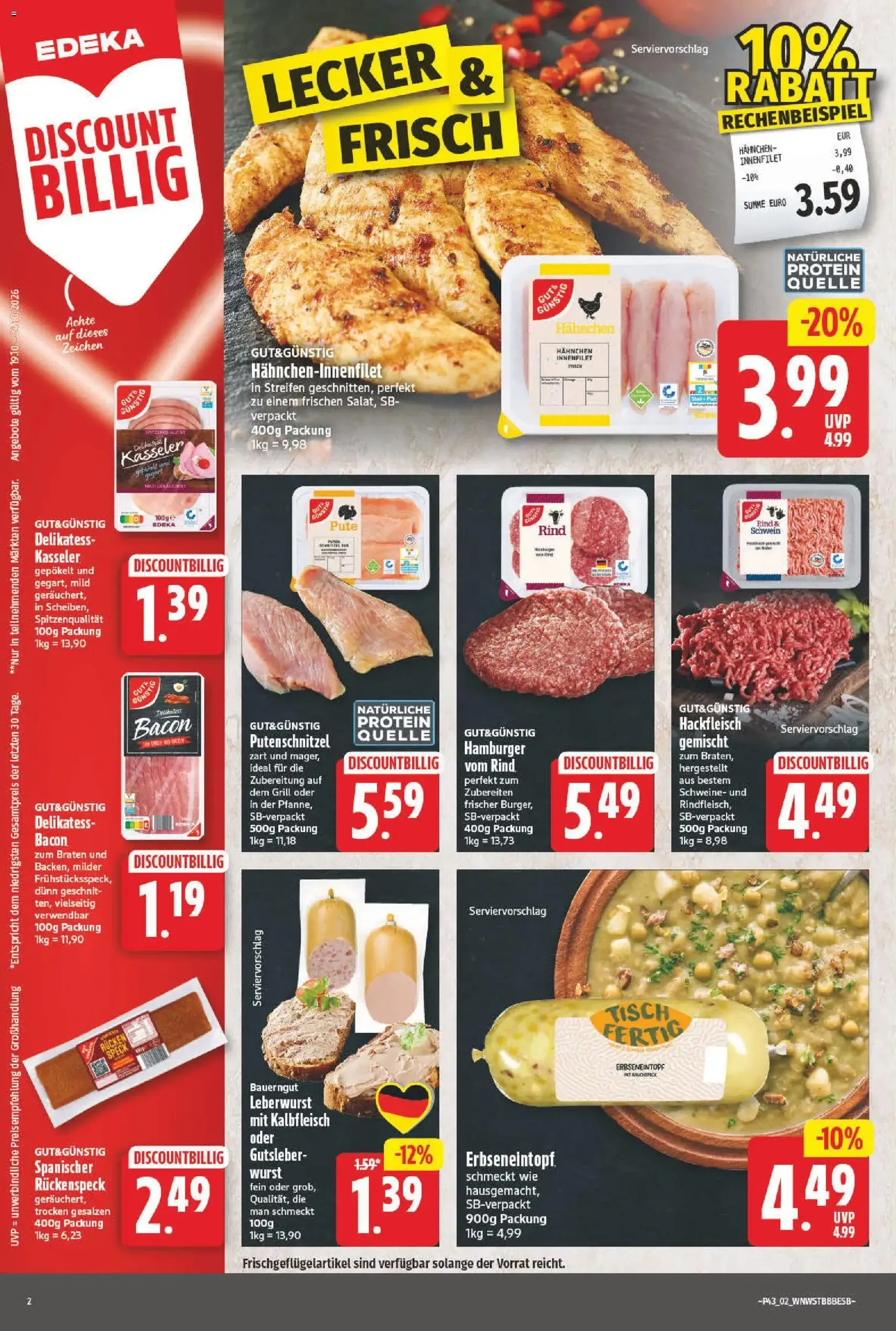 NP Discount Prospekt - Gültiger Prospekt ab 19.10.2026, Seite 2 von insgesamt 16