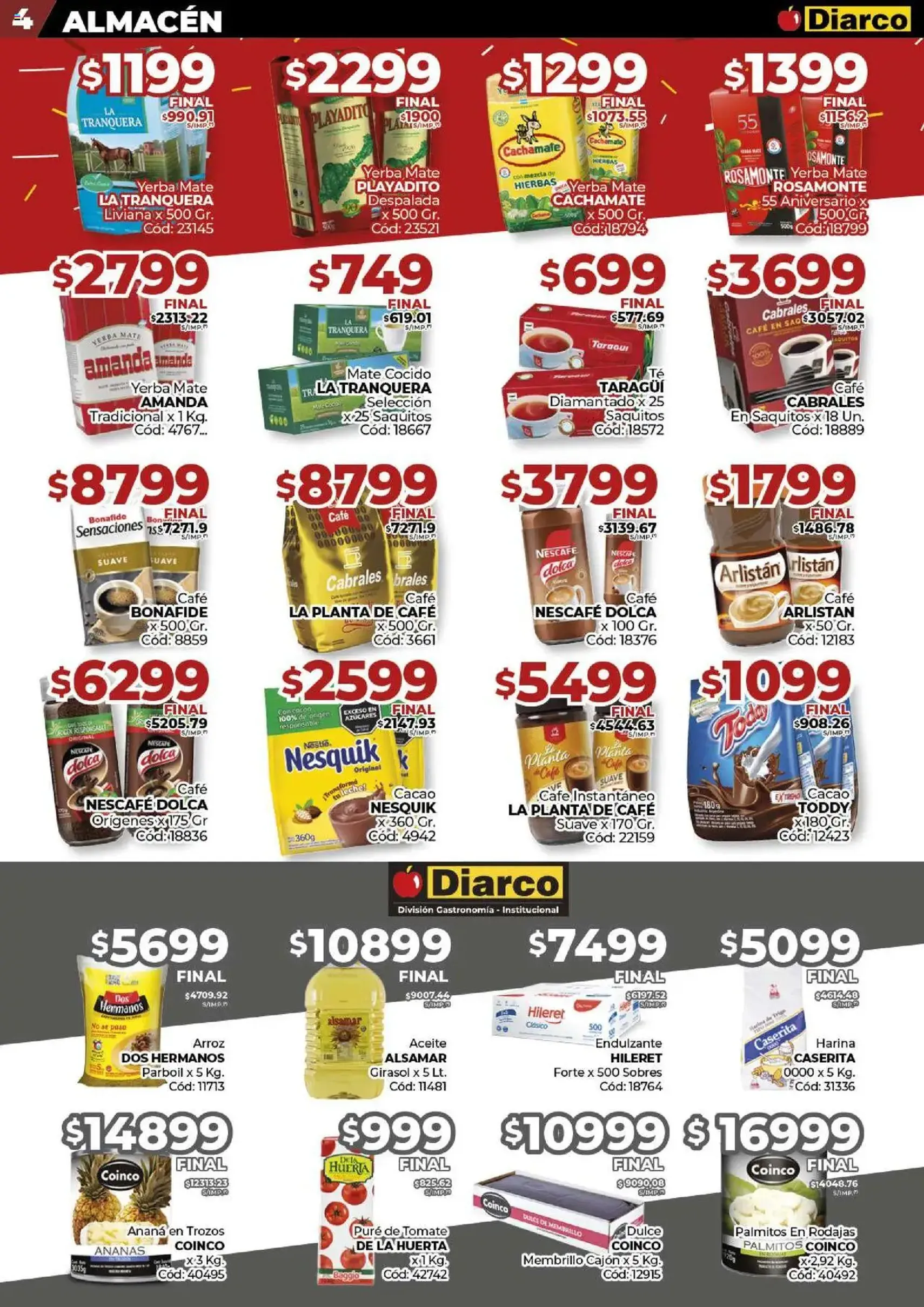 Diarco ofertas - folleto válido desde 28/07/2025 página 4 de 22 Diarco ofertas - folleto válido desde 28/07/2025 página 4 de 22