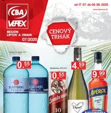 CBA Verex leták - náhľad letáku platný od 17.07.2025