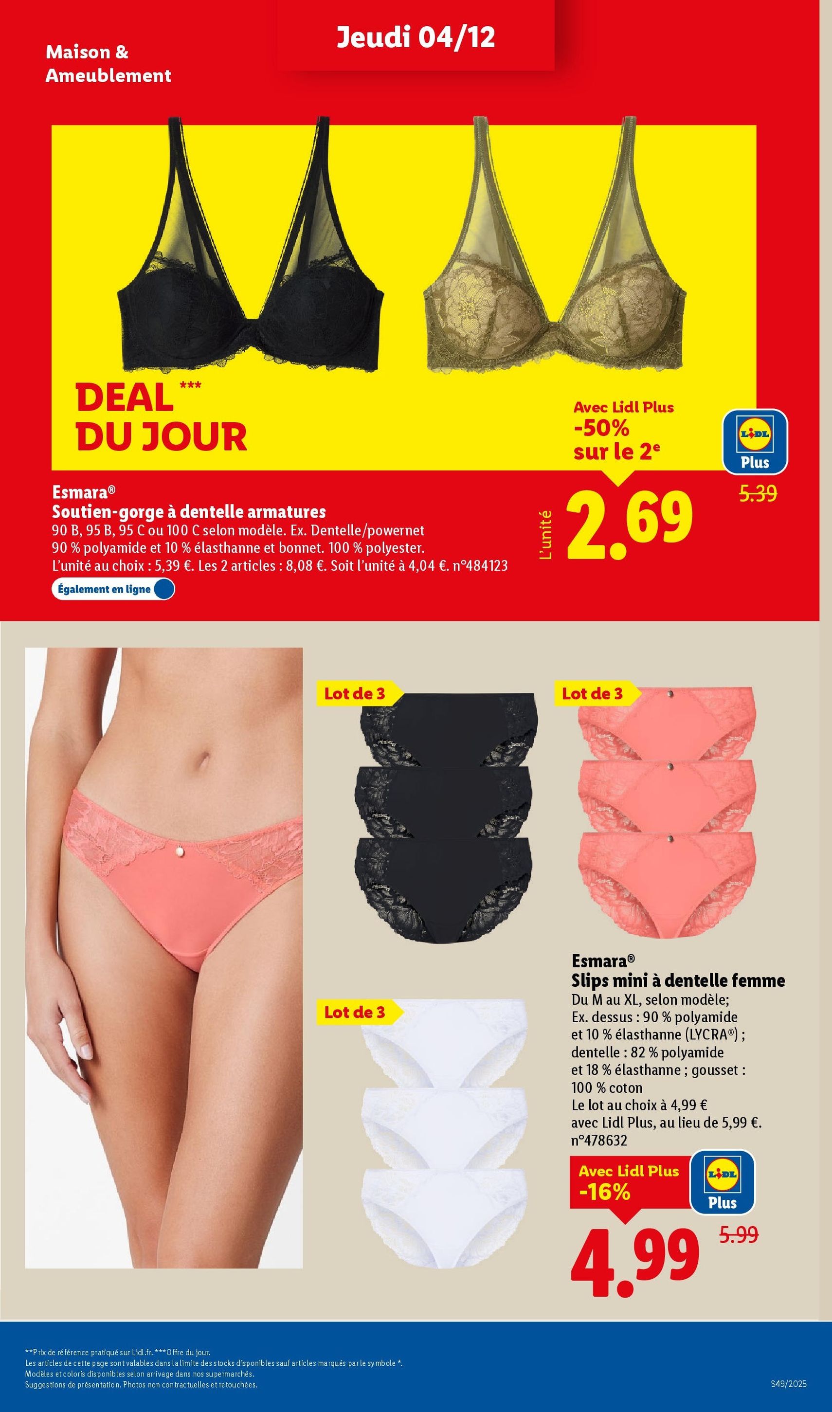 LIDL catalogue semaine 49 - brochure valable à partir du 04/12/2025, page 49 sur 96