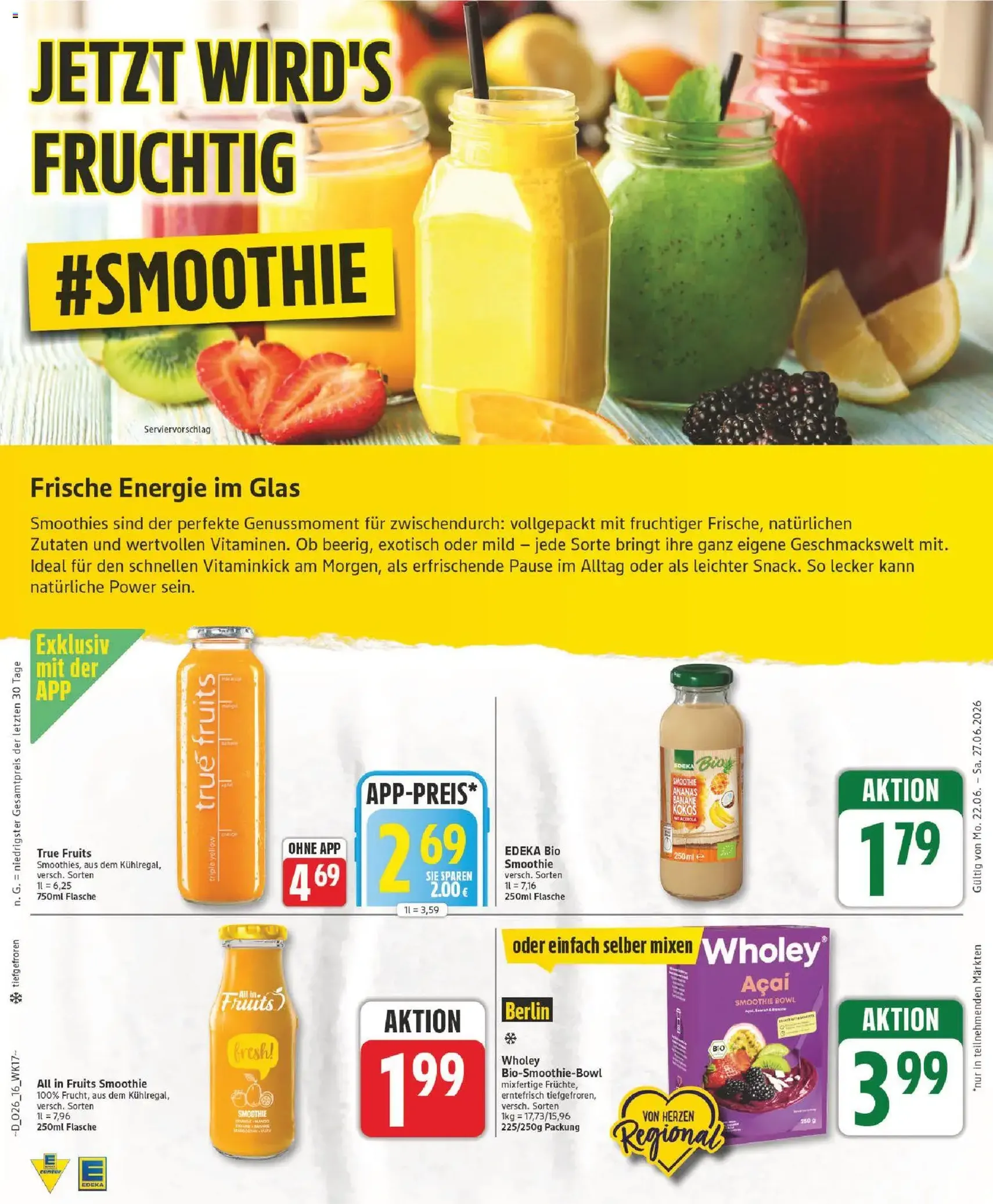 Edeka Prospekt - Gültiger Prospekt ab 22.06.2026, Seite 16 von insgesamt 25