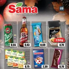 Sama leták - náhľad letáku platný od 03.10.2025