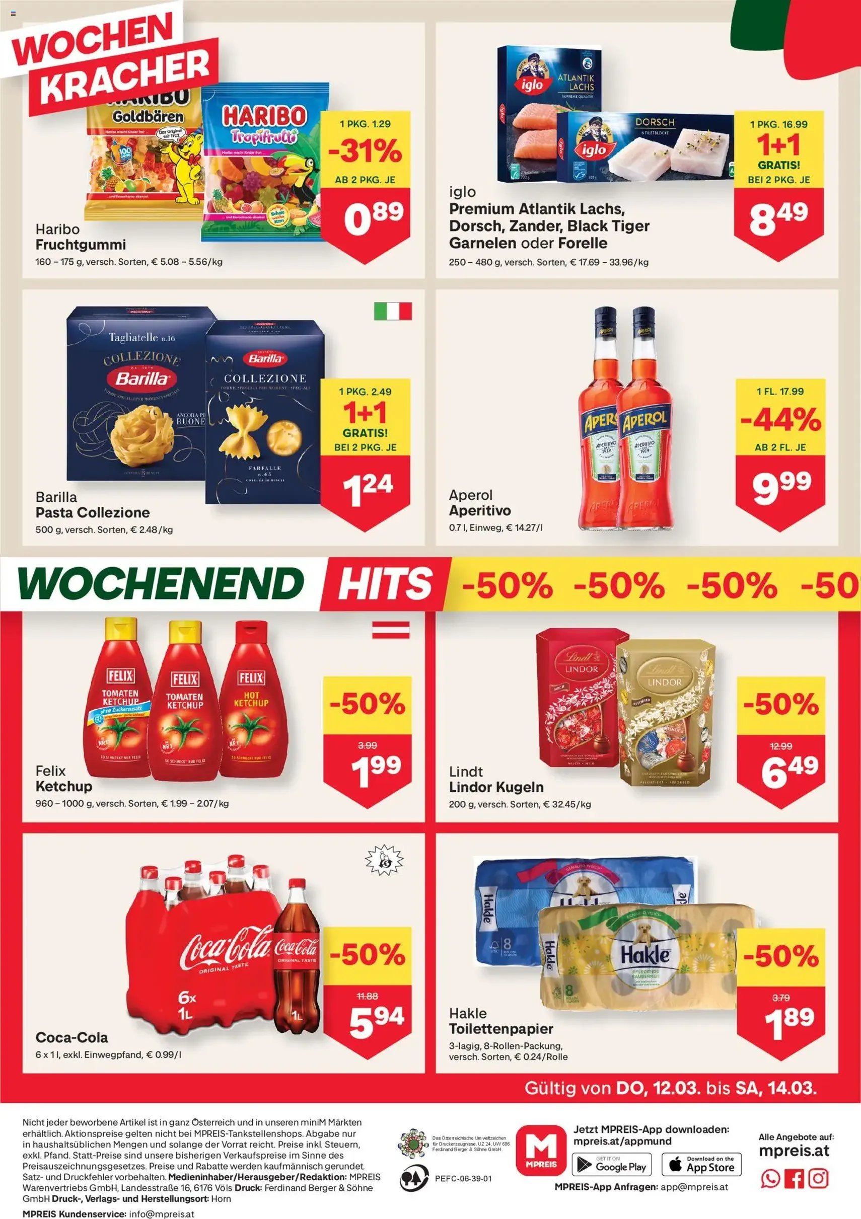 MPREIS Flugblatt - Gültiger Prospekt ab 12.03.2026, Seite 12 von insgesamt 18