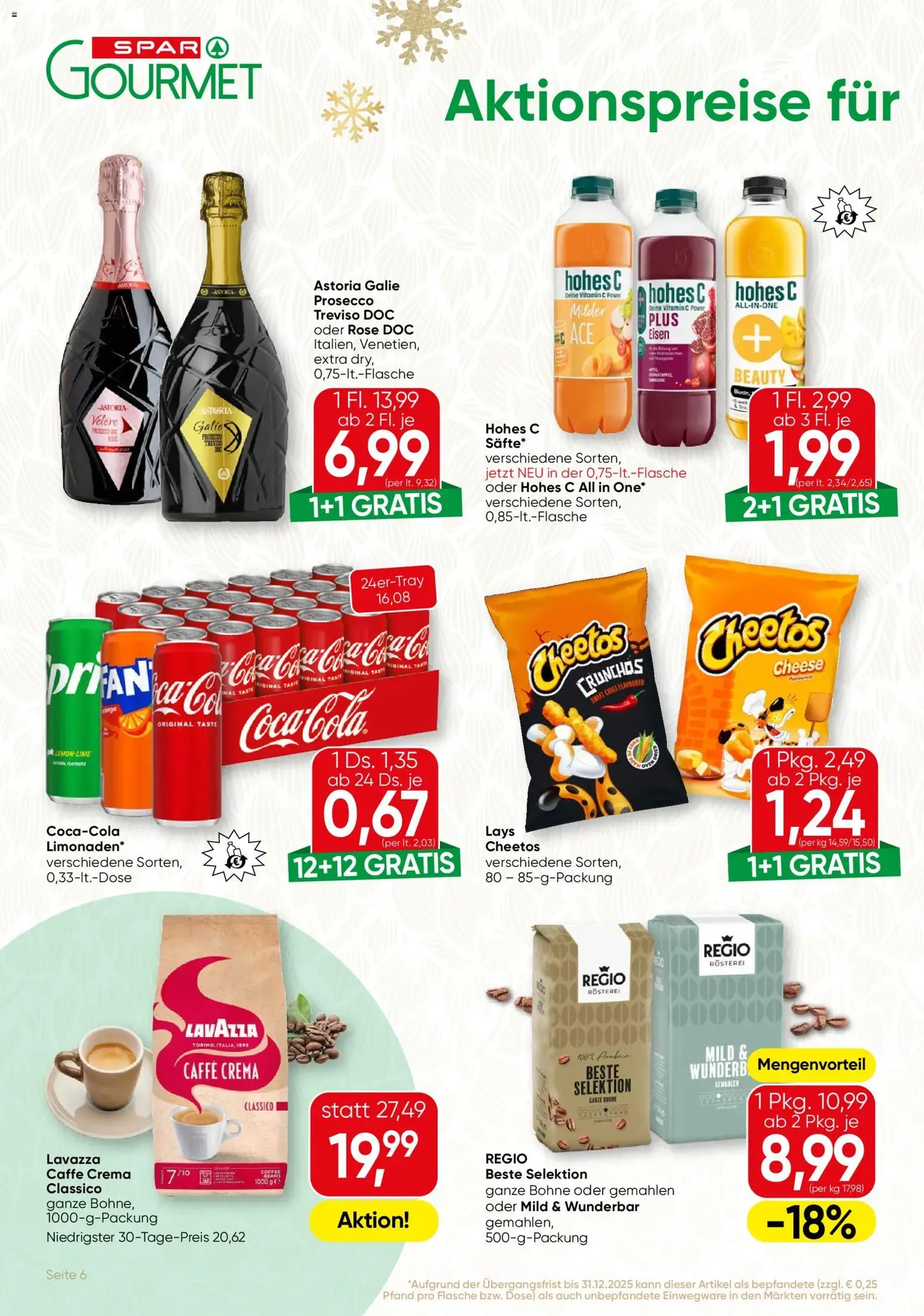 SPAR Gourmet Flugblatt - Gültiger Prospekt ab 27.11.2025, Seite 6 von insgesamt 8