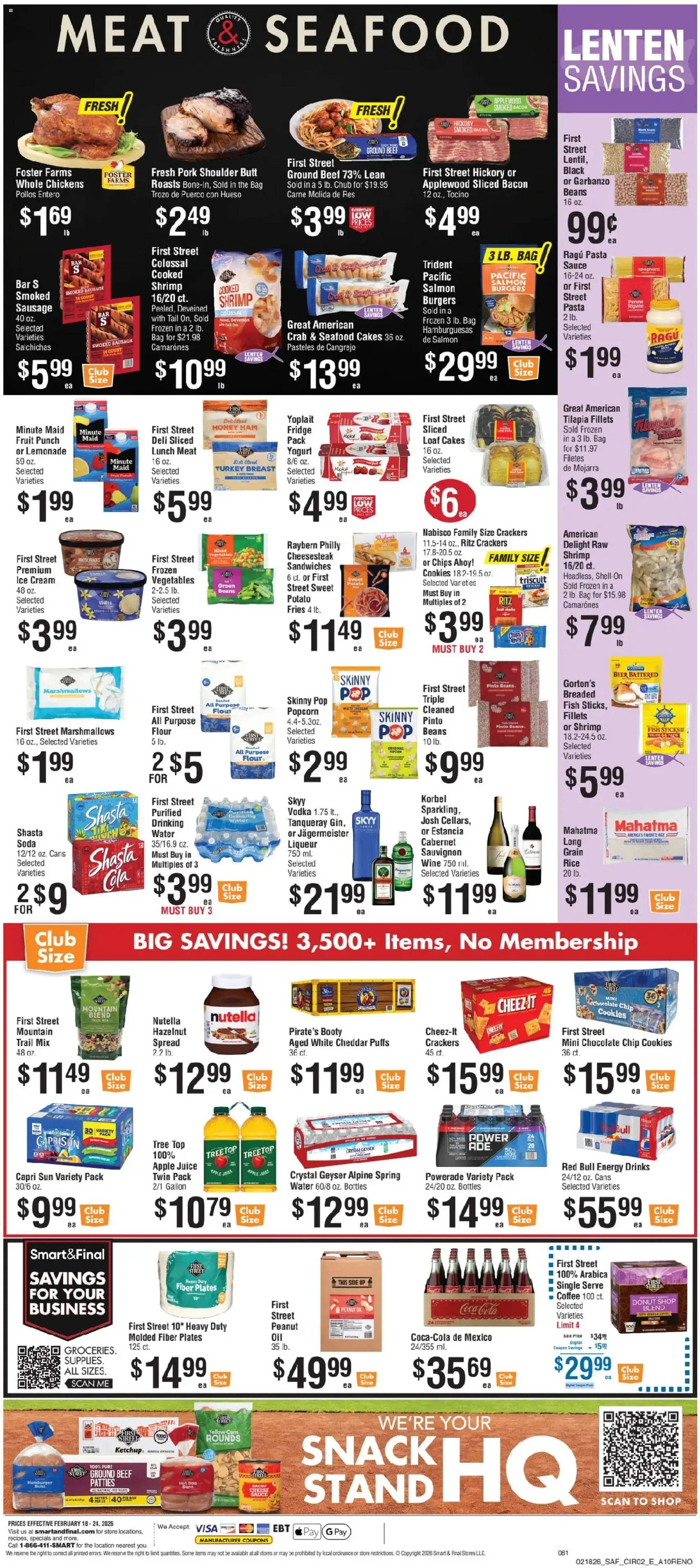 Smart & Final Weekly Ad - valid flyer from 02/18/2026, page 3 of 3