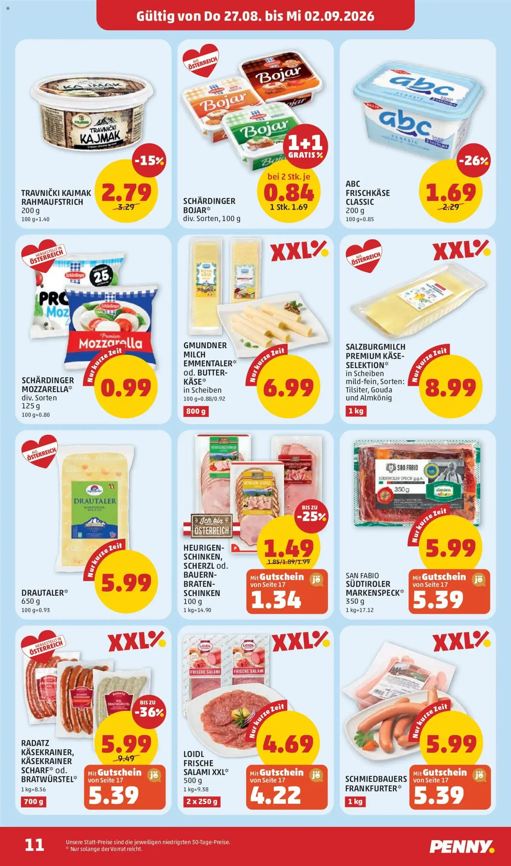 Penny Markt Flugblatt - Gültiger Prospekt ab 27.08.2026, Seite 11 von insgesamt 32