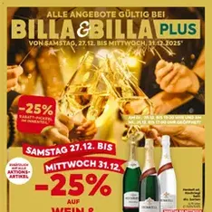 Billa Flugblatt - Prospekt Vorschau gültig ab 27.12.2025