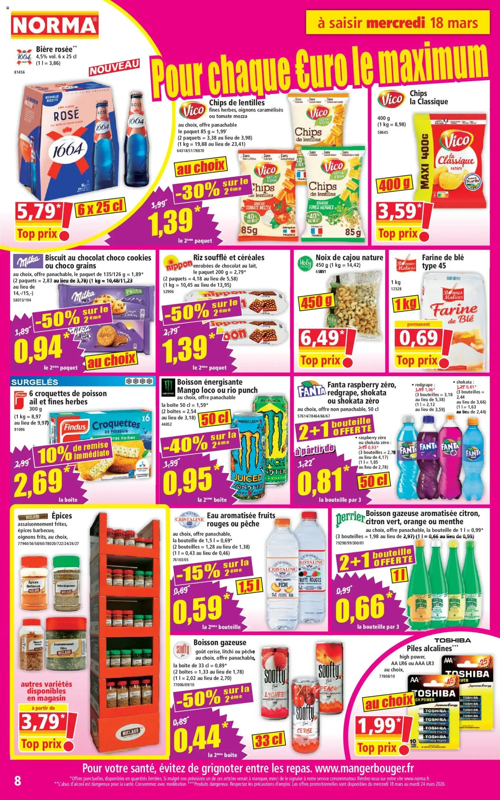 Norma catalogue - brochure valable à partir du 18/03/2026, page 8 sur 14