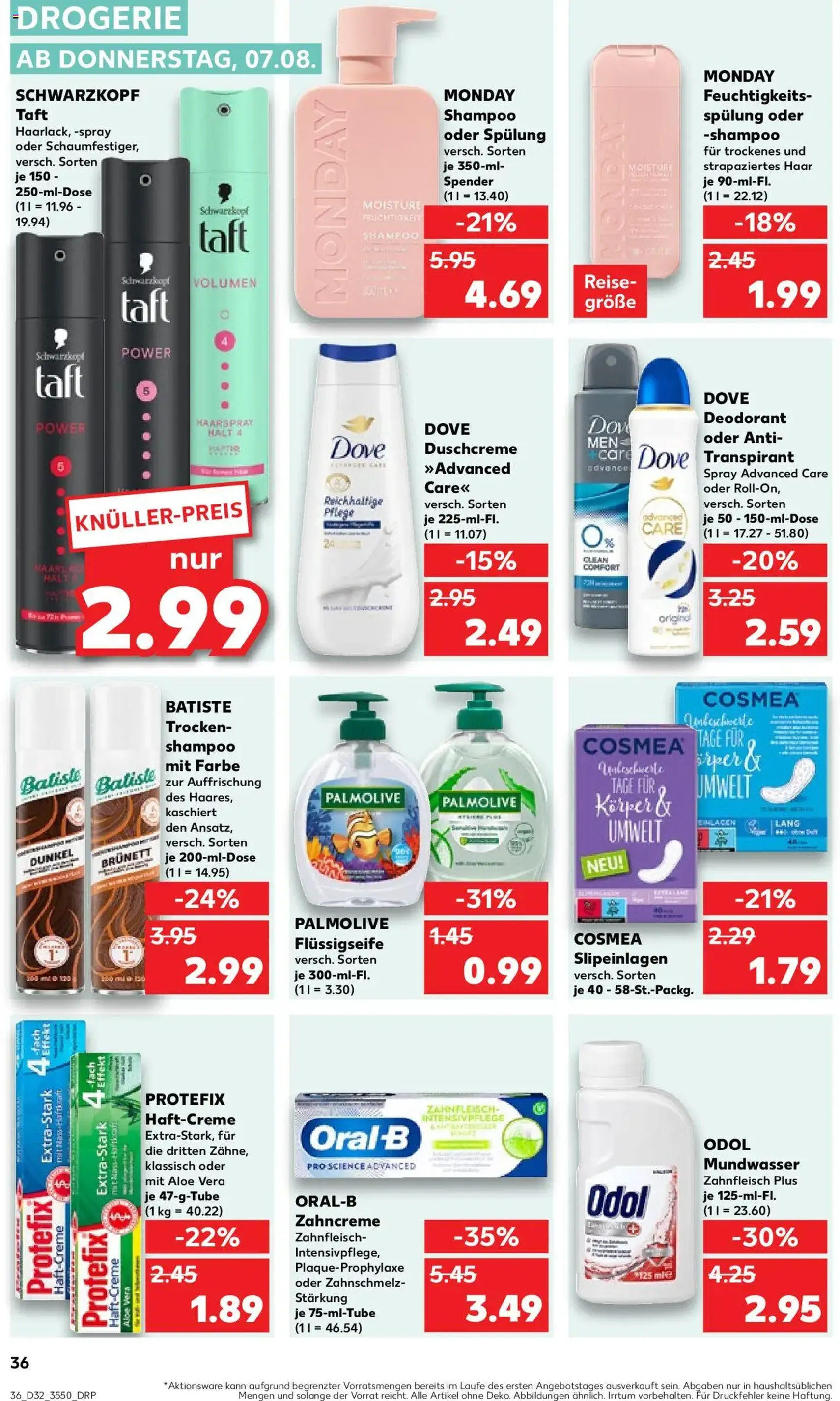 Kaufland Prospekt - Gültiger Prospekt ab 07.08.2025, Seite 36 von insgesamt 60 Kaufland Prospekt - Gültiger Prospekt ab 07.08.2025, Seite 36 von insgesamt 60