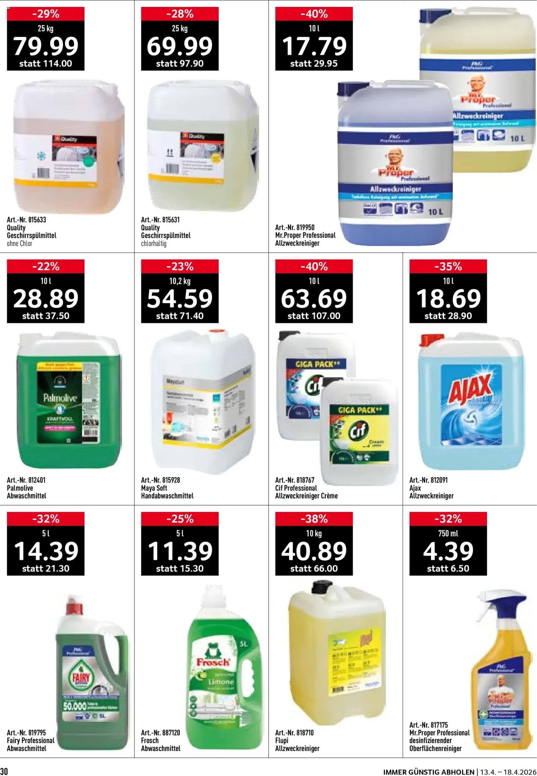 Prodega aktionen - Gültiger Prospekt ab 13.04.2026, Seite 30 von insgesamt 40
