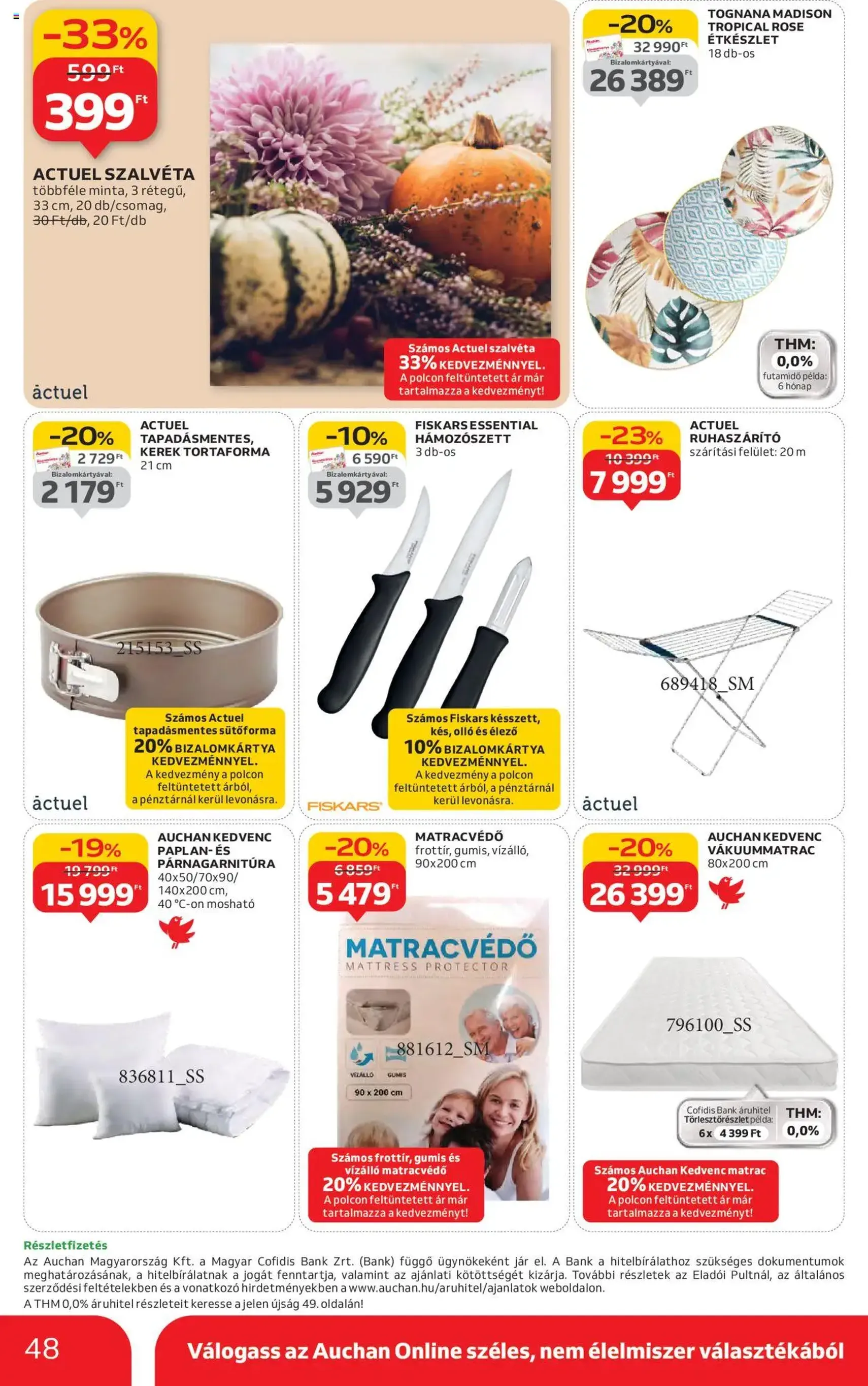 Auchan Akciós újság - 2025.10.16. érvényes szórólap 48 oldal 54 oldalból Auchan Akciós újság - 2025.10.16. érvényes szórólap 48 oldal 54 oldalból