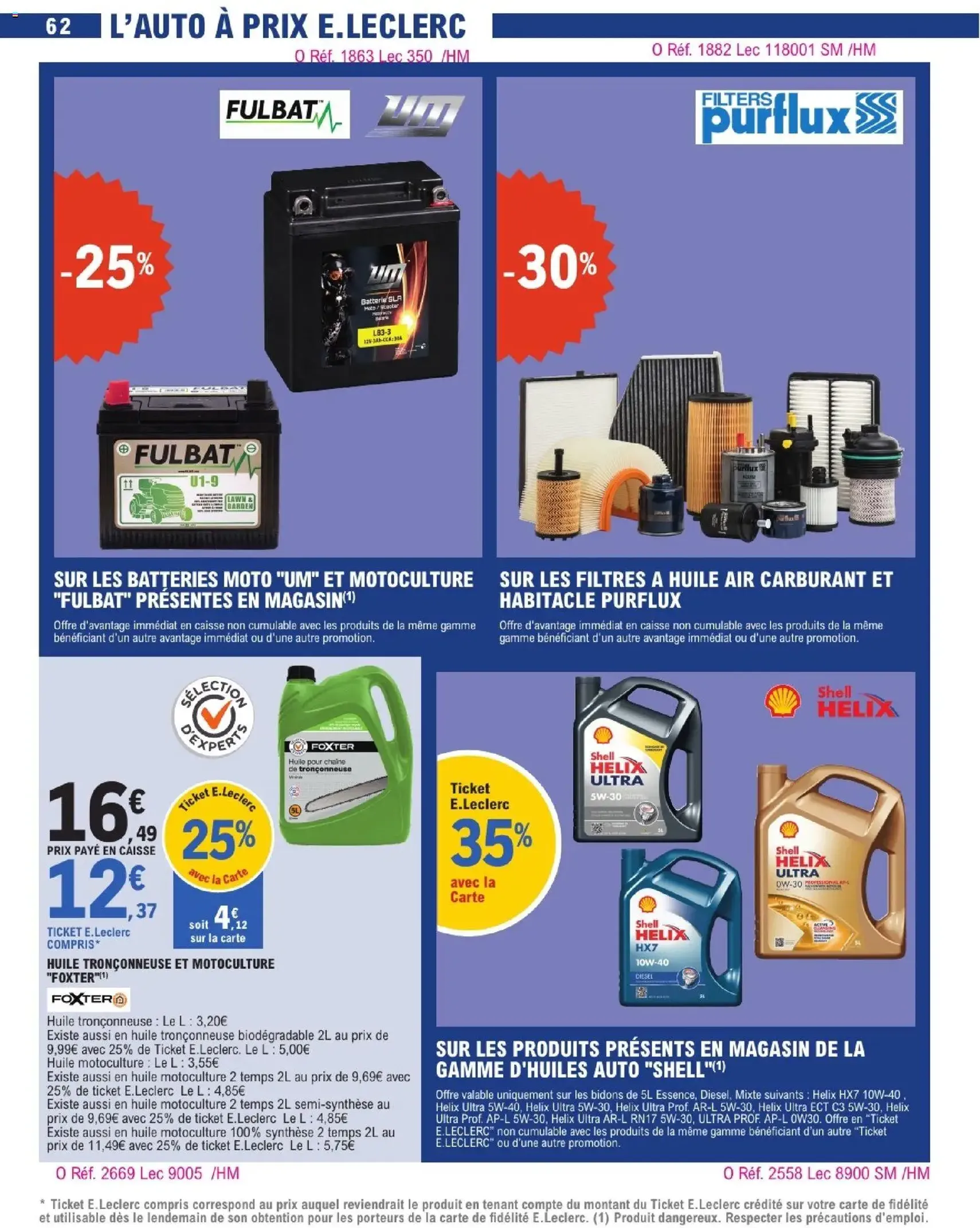 E.Leclerc catalogue de la semaine 13 - brochure valable à partir du 24/03/2026, page 62 sur 63