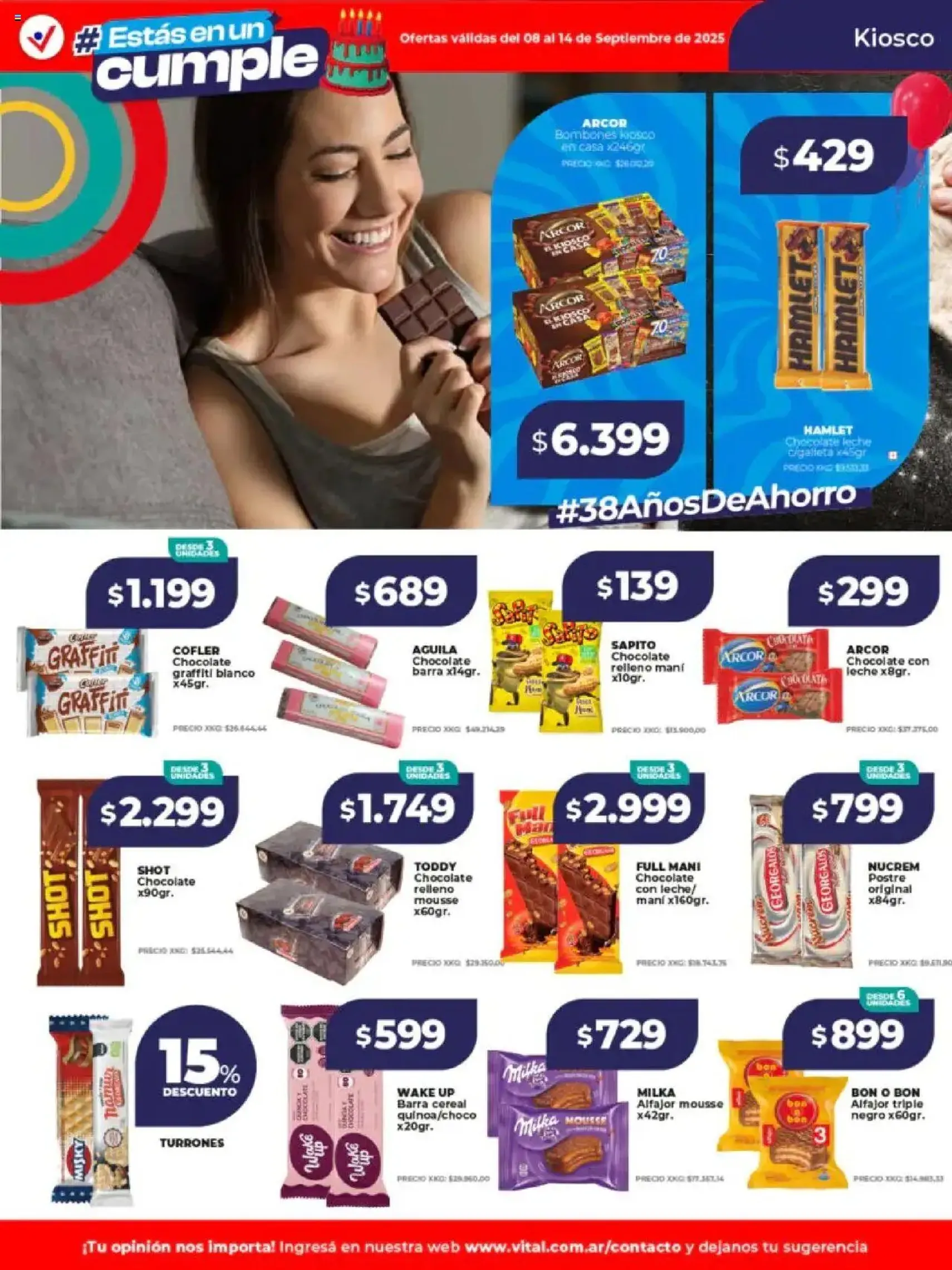 Vital ofertas - folleto válido desde 08/09/2025 página 18 de 21 Vital ofertas - folleto válido desde 08/09/2025 página 18 de 21