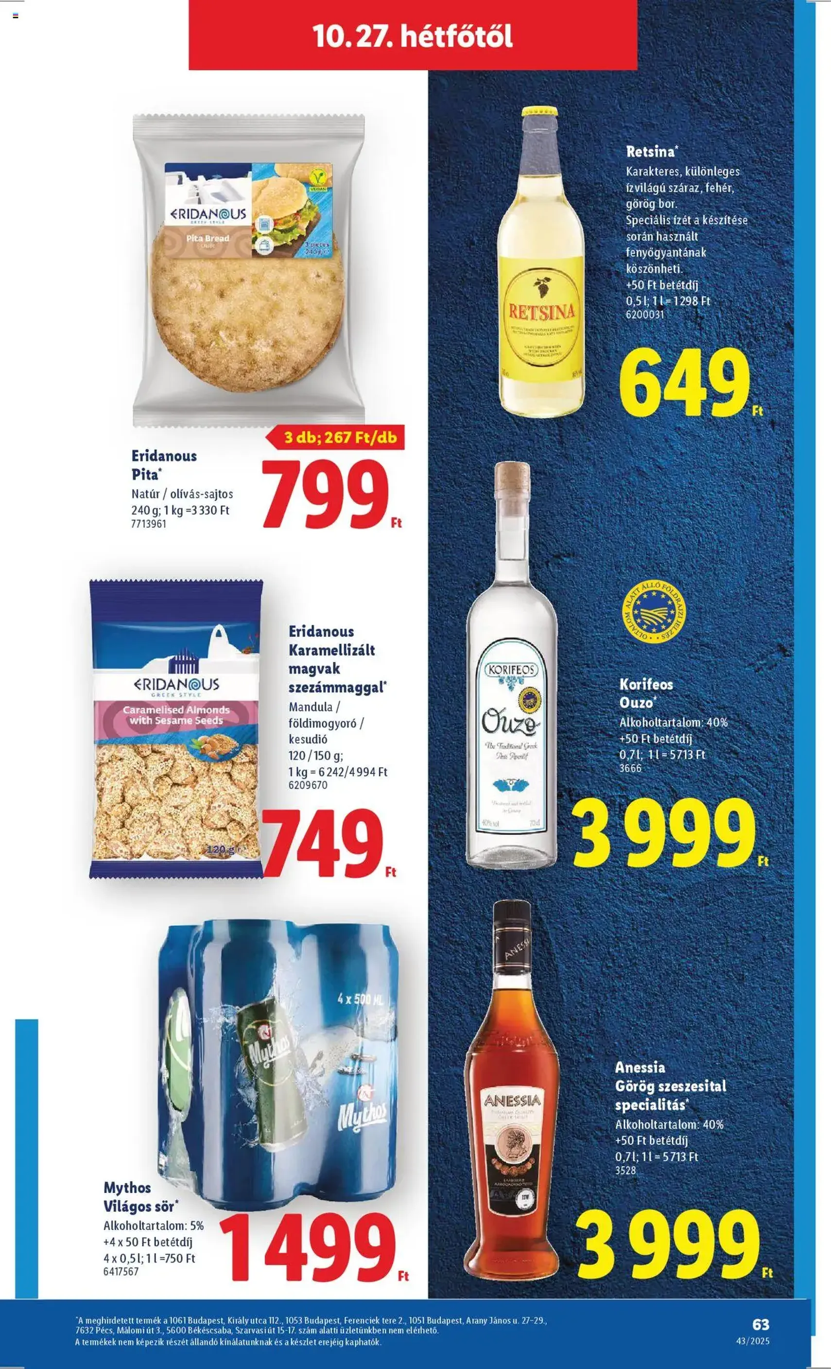 Lidl Akciós újság - 2025.10.22. érvényes szórólap 63 oldal 64 oldalból Lidl Akciós újság - 2025.10.22. érvényes szórólap 63 oldal 64 oldalból