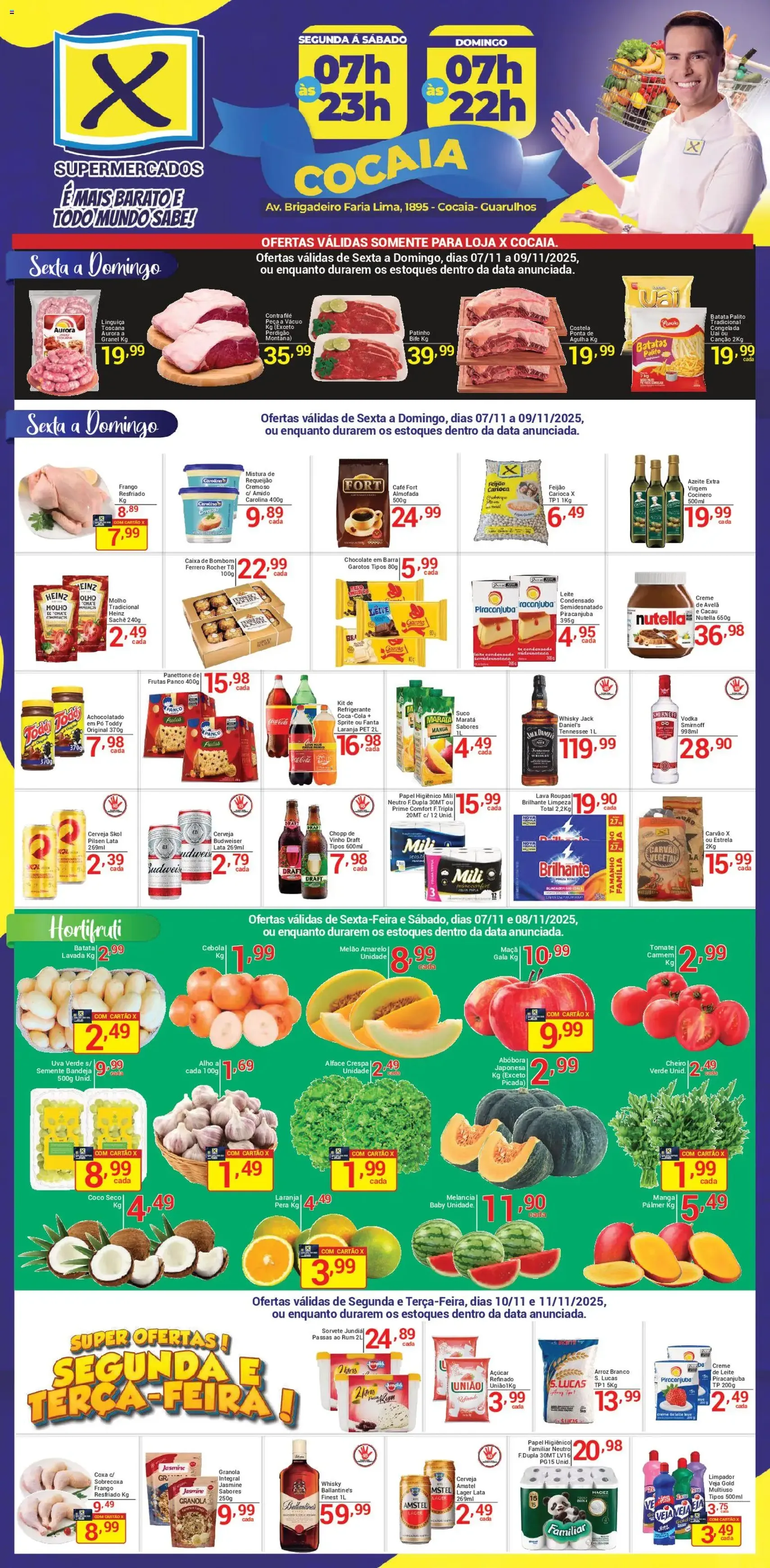 X Supermercados - Ofertas da semana - folheto válido a partir de 07/11/2025 página 1 de 2