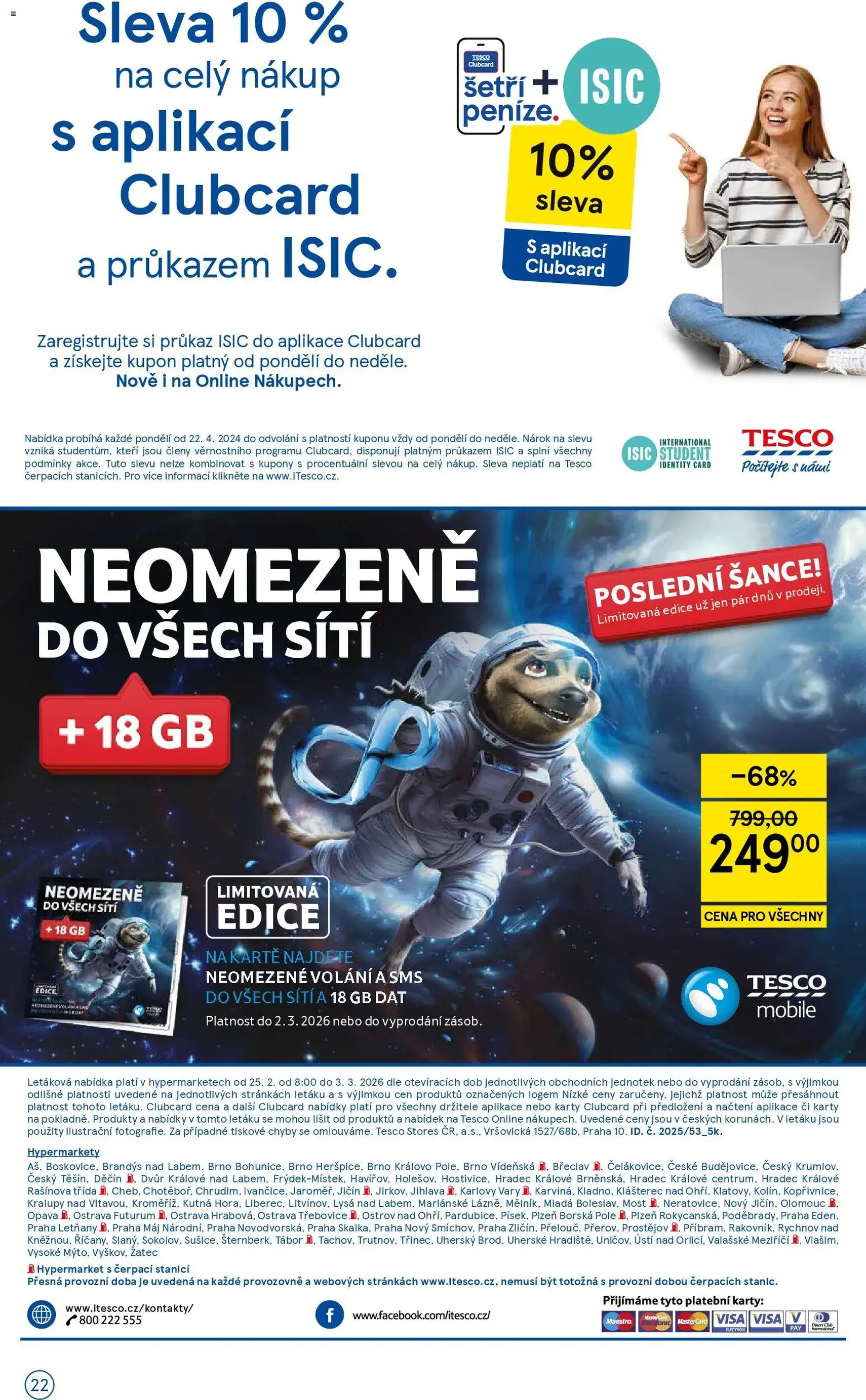 Tesco leták - Hypermarket - platný leták od 25.02.2026 strana 22 z 22