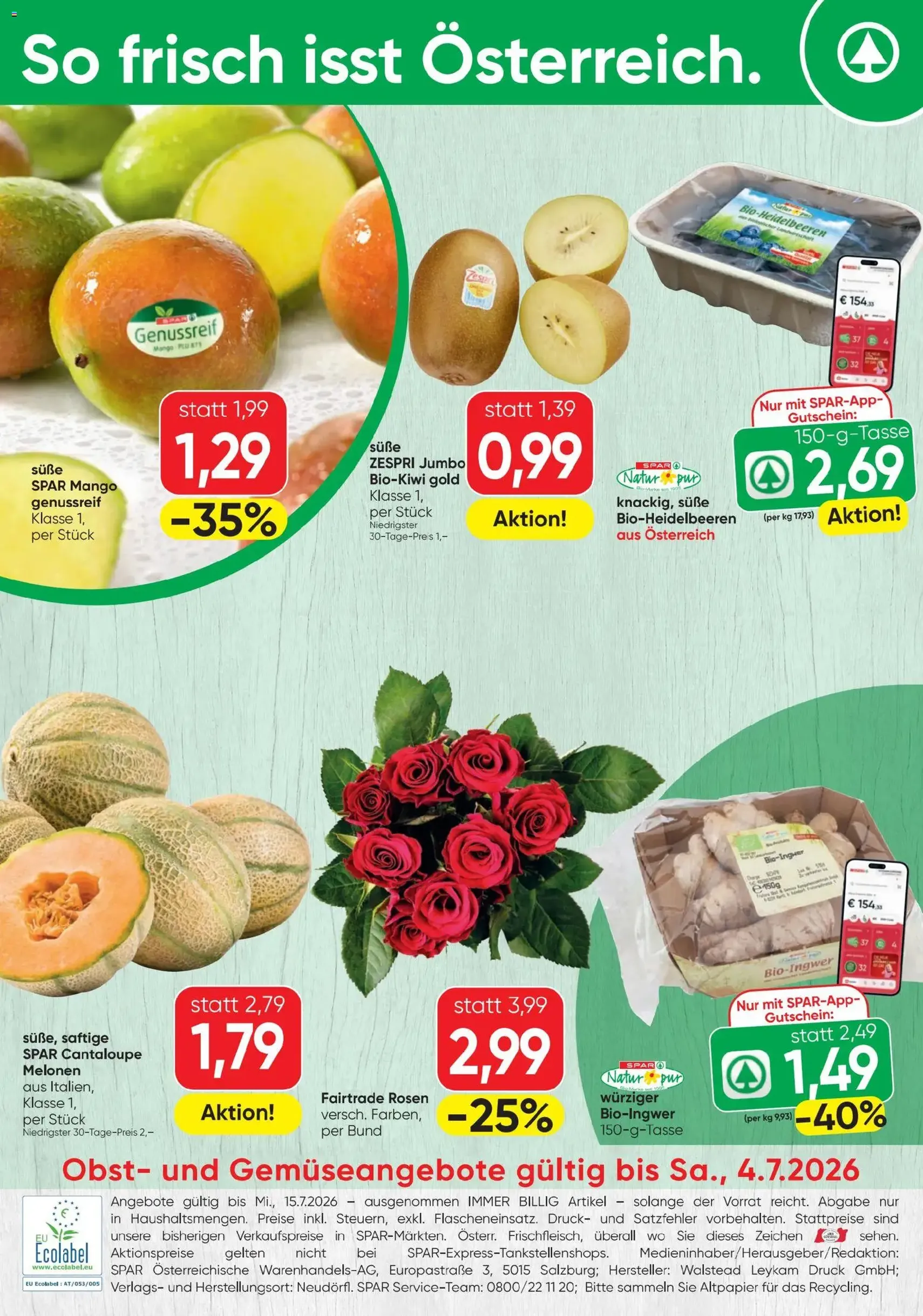 Spar - Flugblatt - Gültiger Prospekt ab 01.07.2026, Seite 24 von insgesamt 24