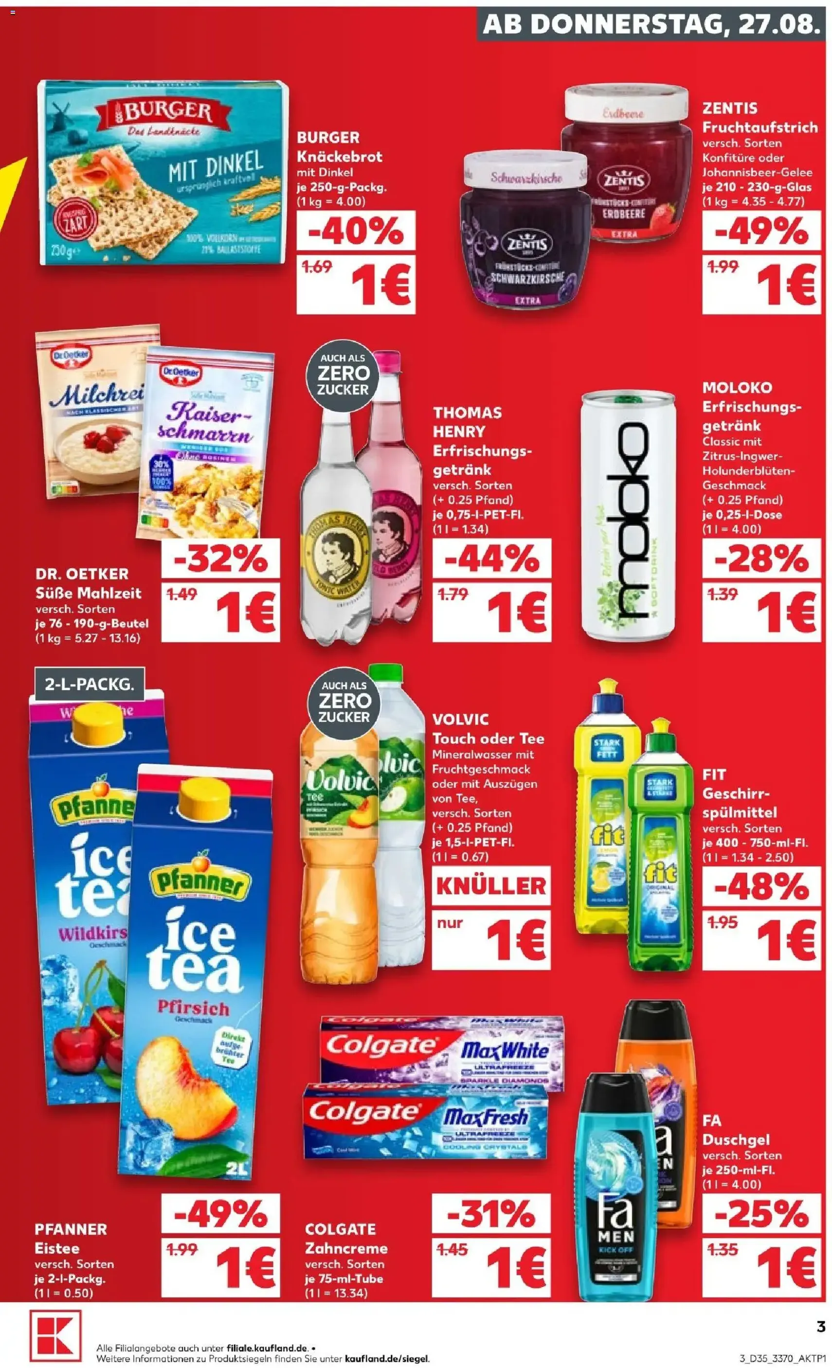 Kaufland Prospekt - Gültiger Prospekt ab 27.08.2026, Seite 3 von insgesamt 60