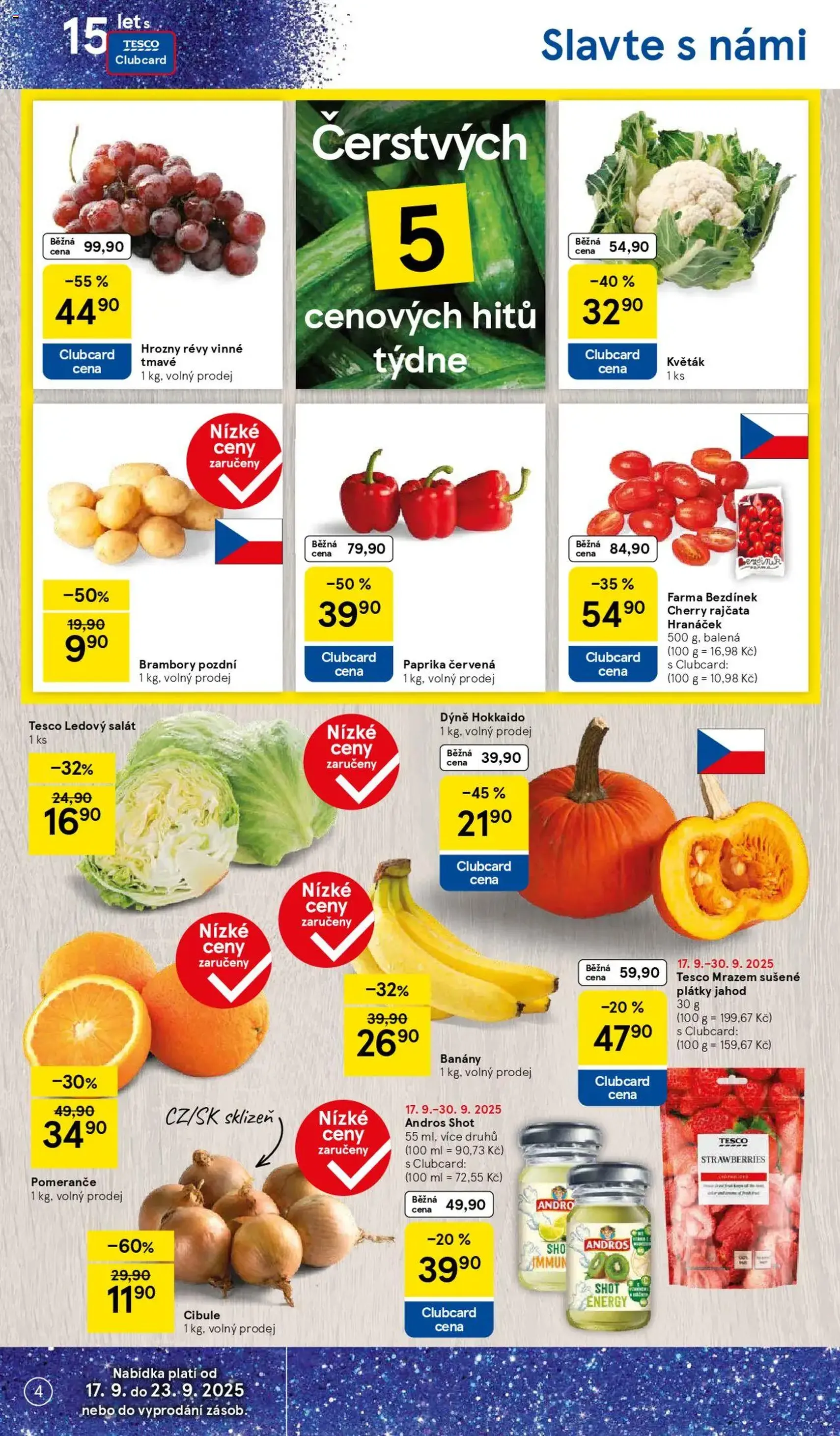 Tesco leták - Hypermarket - platný leták od 17.09.2025 strana 4 z 33
