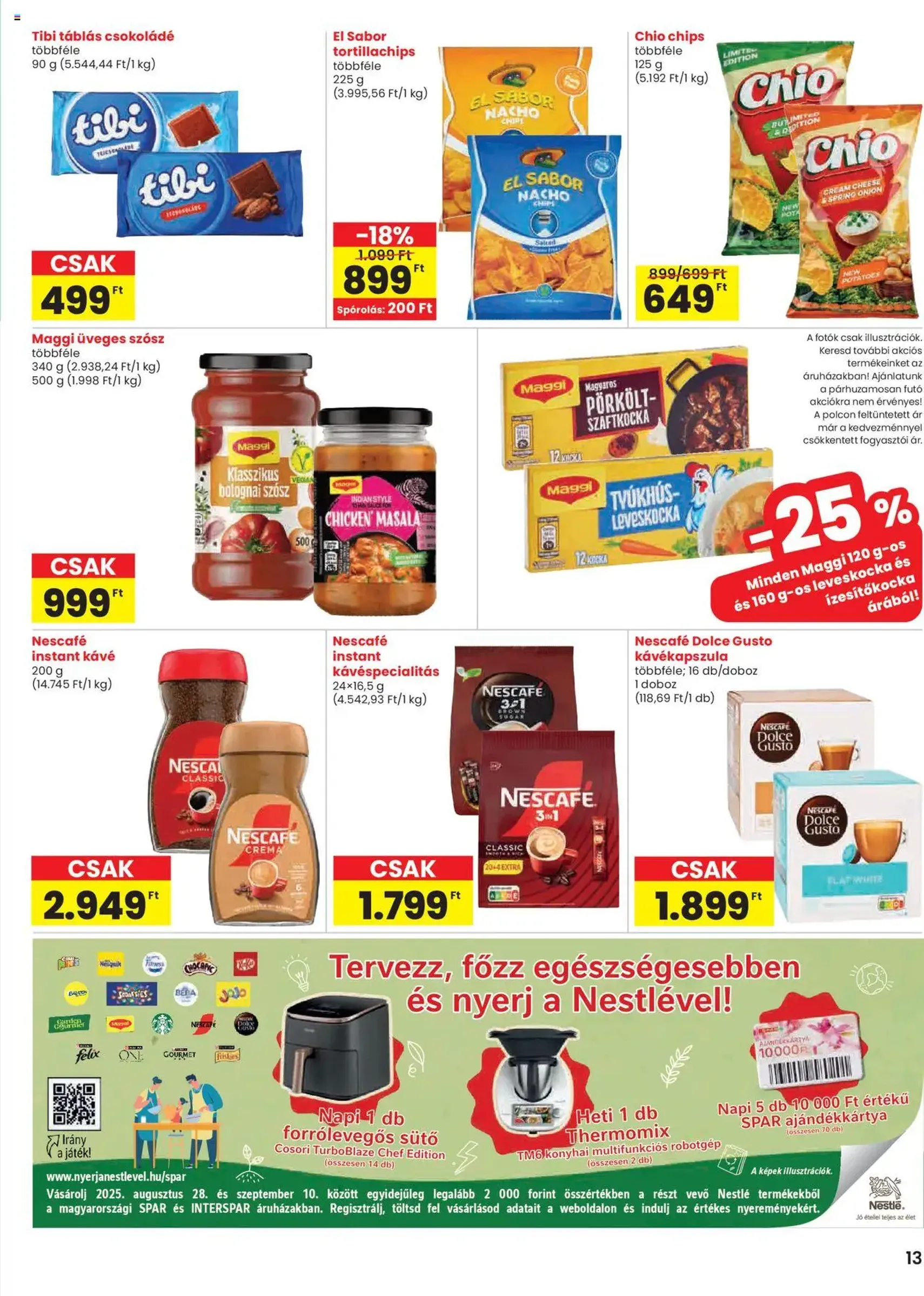 Spar Akciós újság - 2025.08.28. érvényes szórólap 13 oldal 20 oldalból Spar Akciós újság - 2025.08.28. érvényes szórólap 13 oldal 20 oldalból