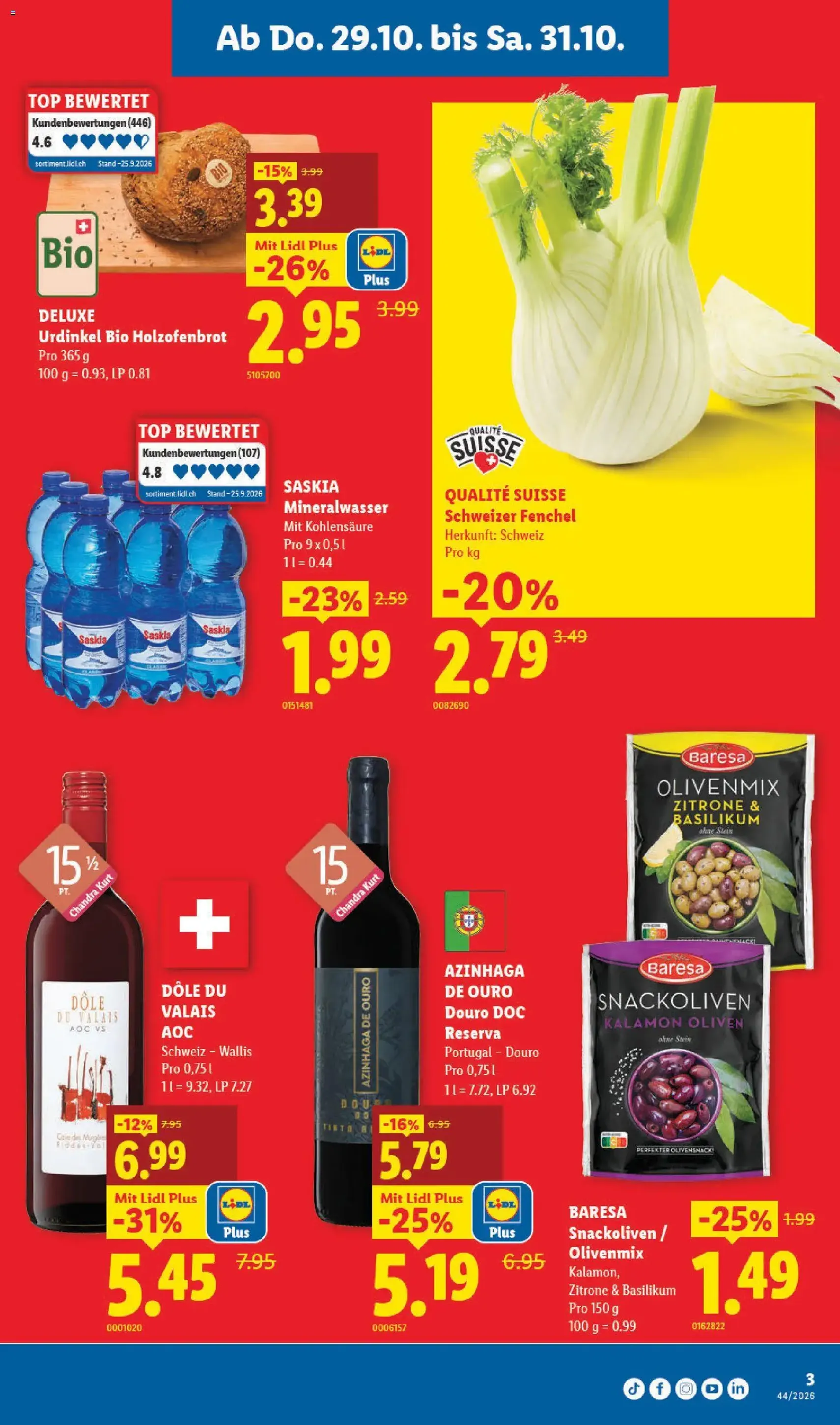 Lidl aktionen - Gültiger Prospekt ab 29.10.2026, Seite 3 von insgesamt 38
