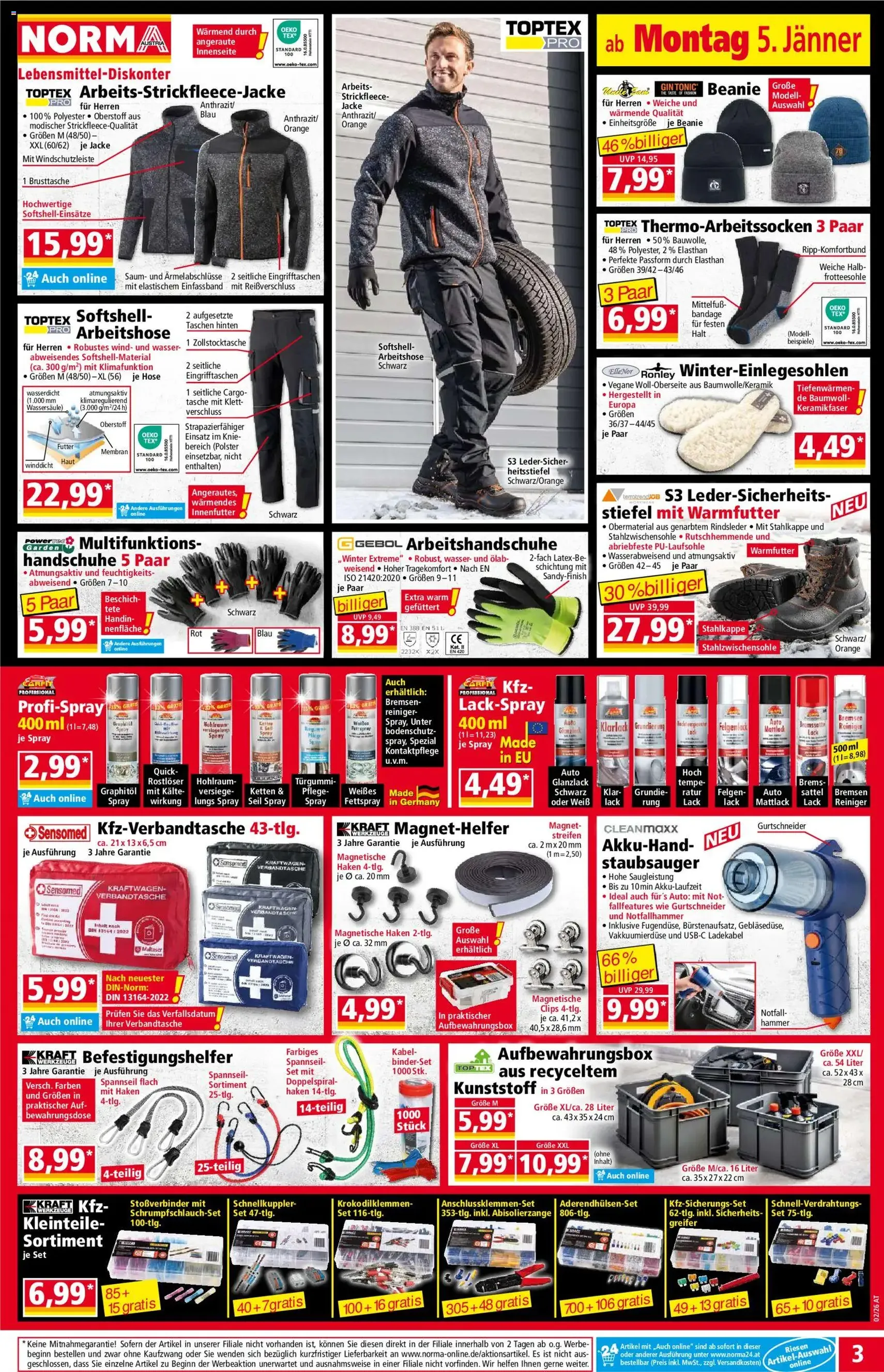 Norma Flugblatt - Gültiger Prospekt ab 05.01.2025, Seite 3 von insgesamt 20