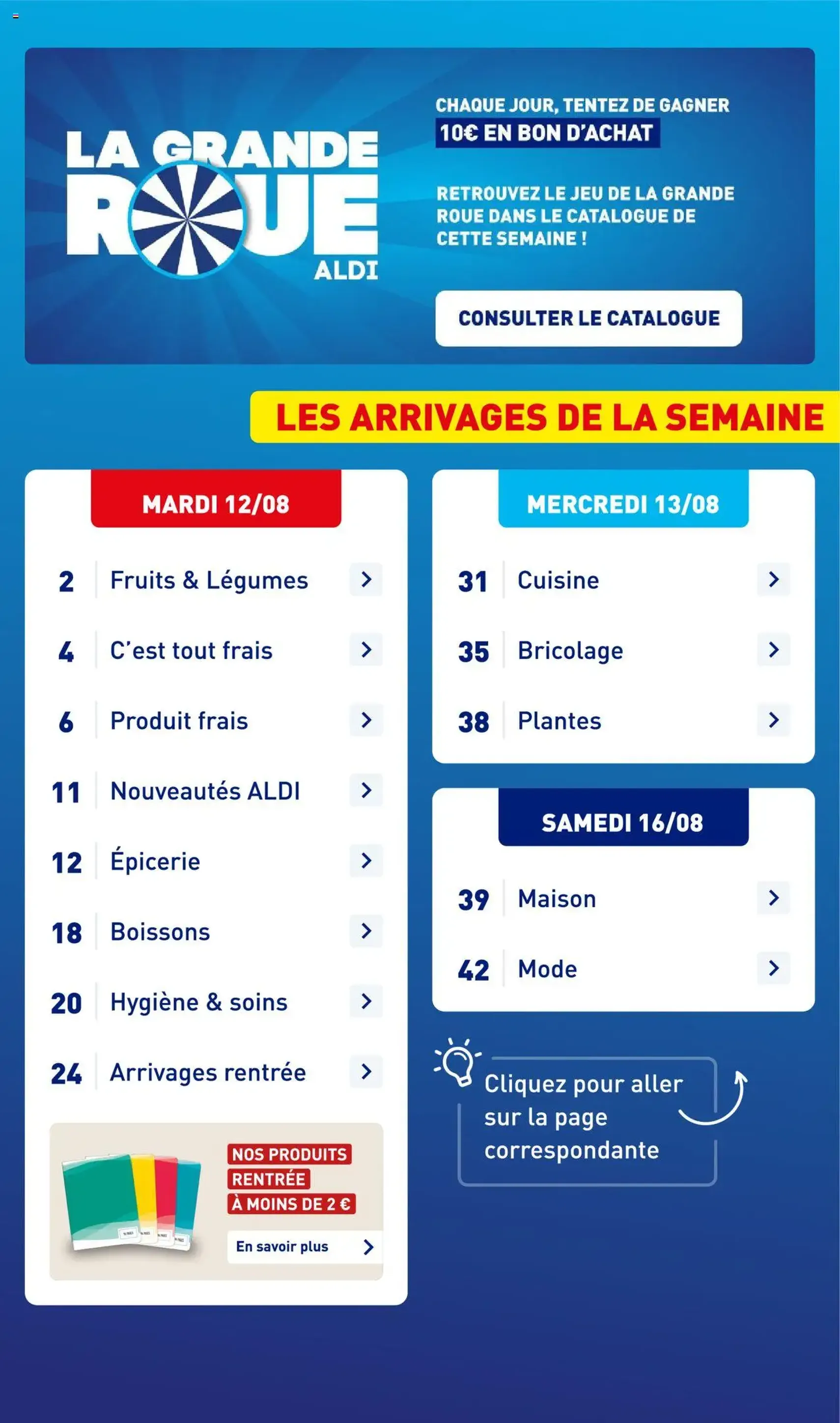 Aldi catalogue semaine 33 - brochure valable à partir du 12/08/2025, page 3 sur 51 Aldi catalogue semaine 33 - brochure valable à partir du 12/08/2025, page 3 sur 51
