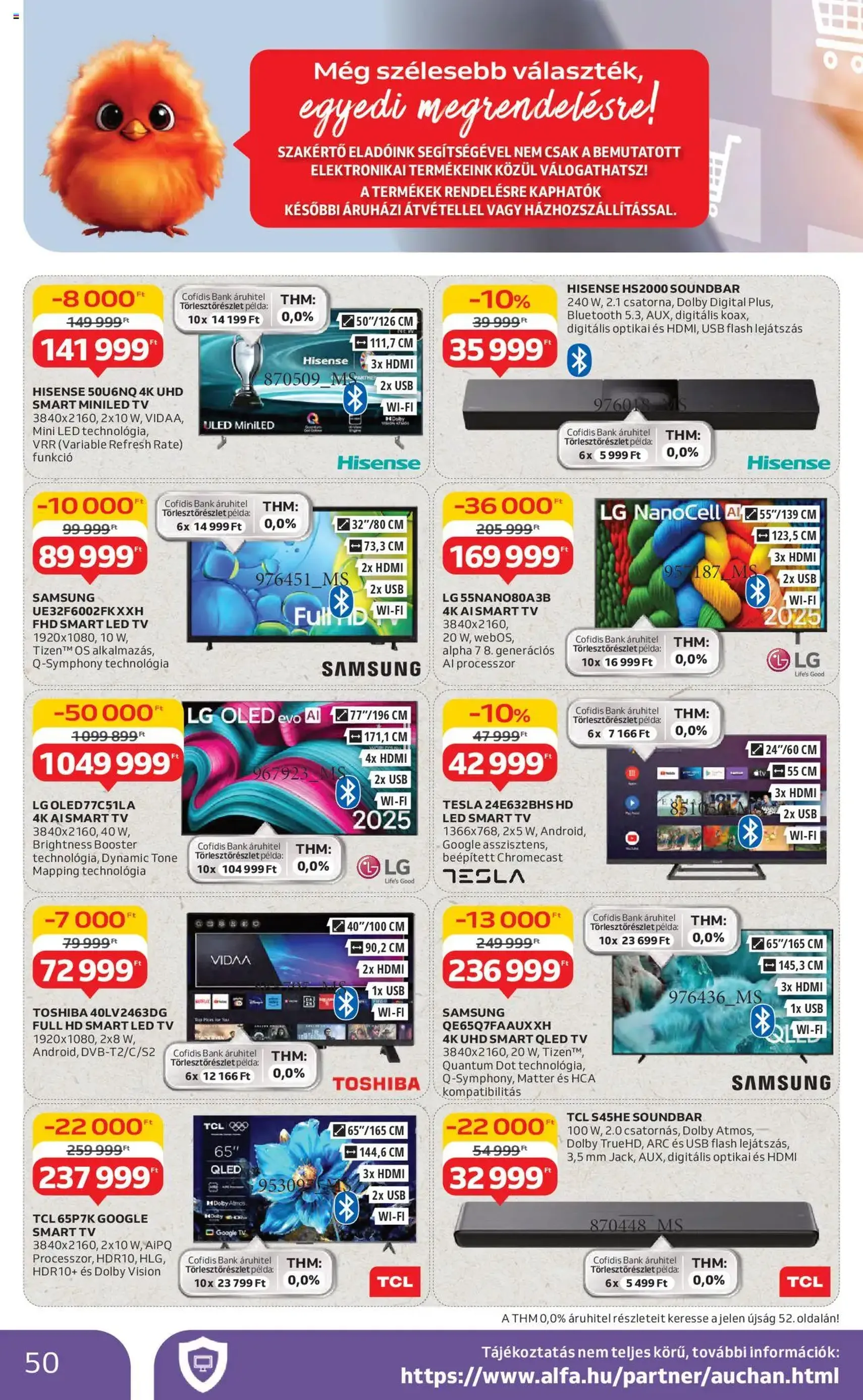 Auchan Akciós újság - 2025.08.14. érvényes szórólap 50 oldal 54 oldalból Auchan Akciós újság - 2025.08.14. érvényes szórólap 50 oldal 54 oldalból