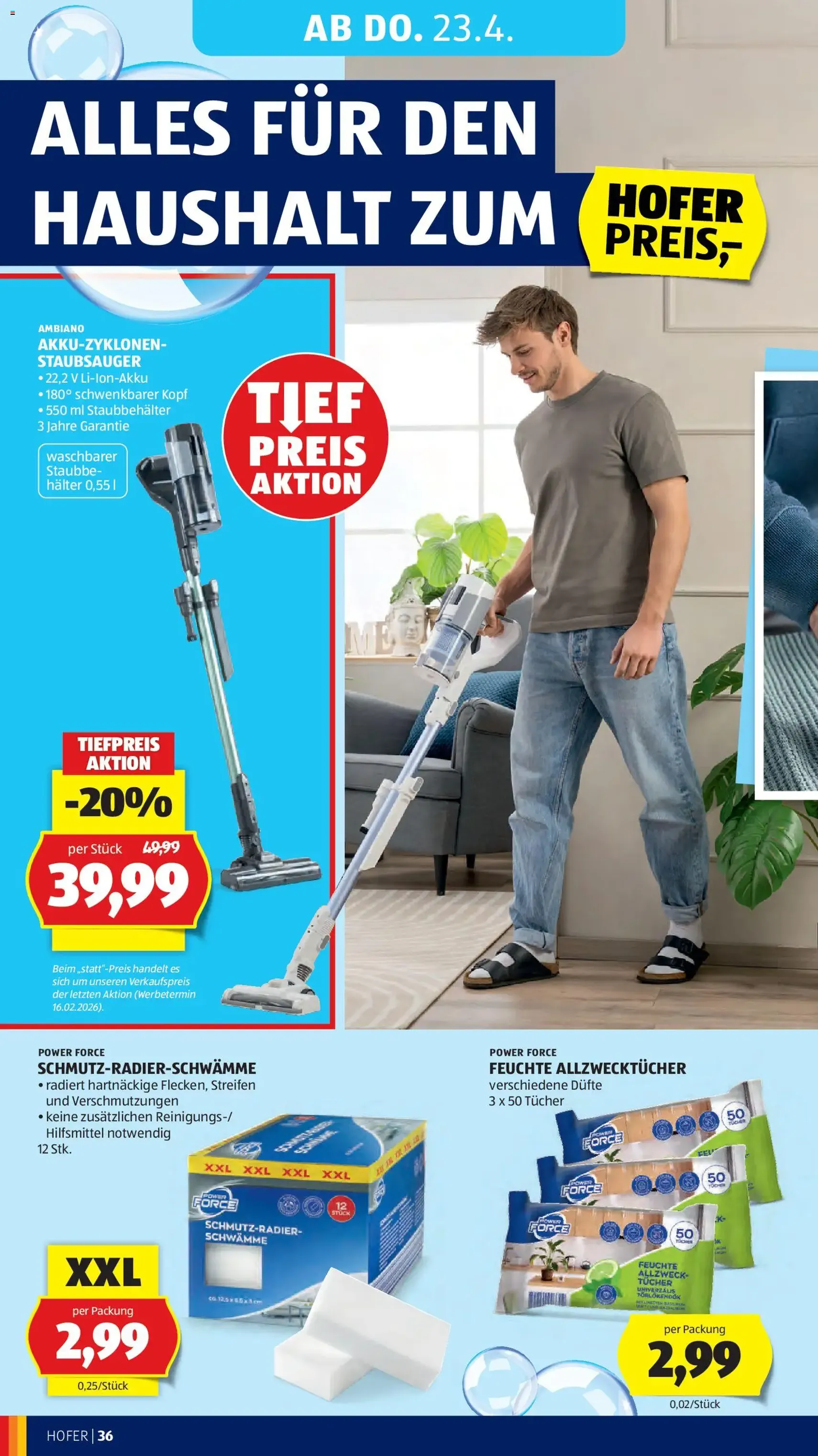 Hofer Flugblatt - Gültiger Prospekt ab 20.04.2026, Seite 40 von insgesamt 45