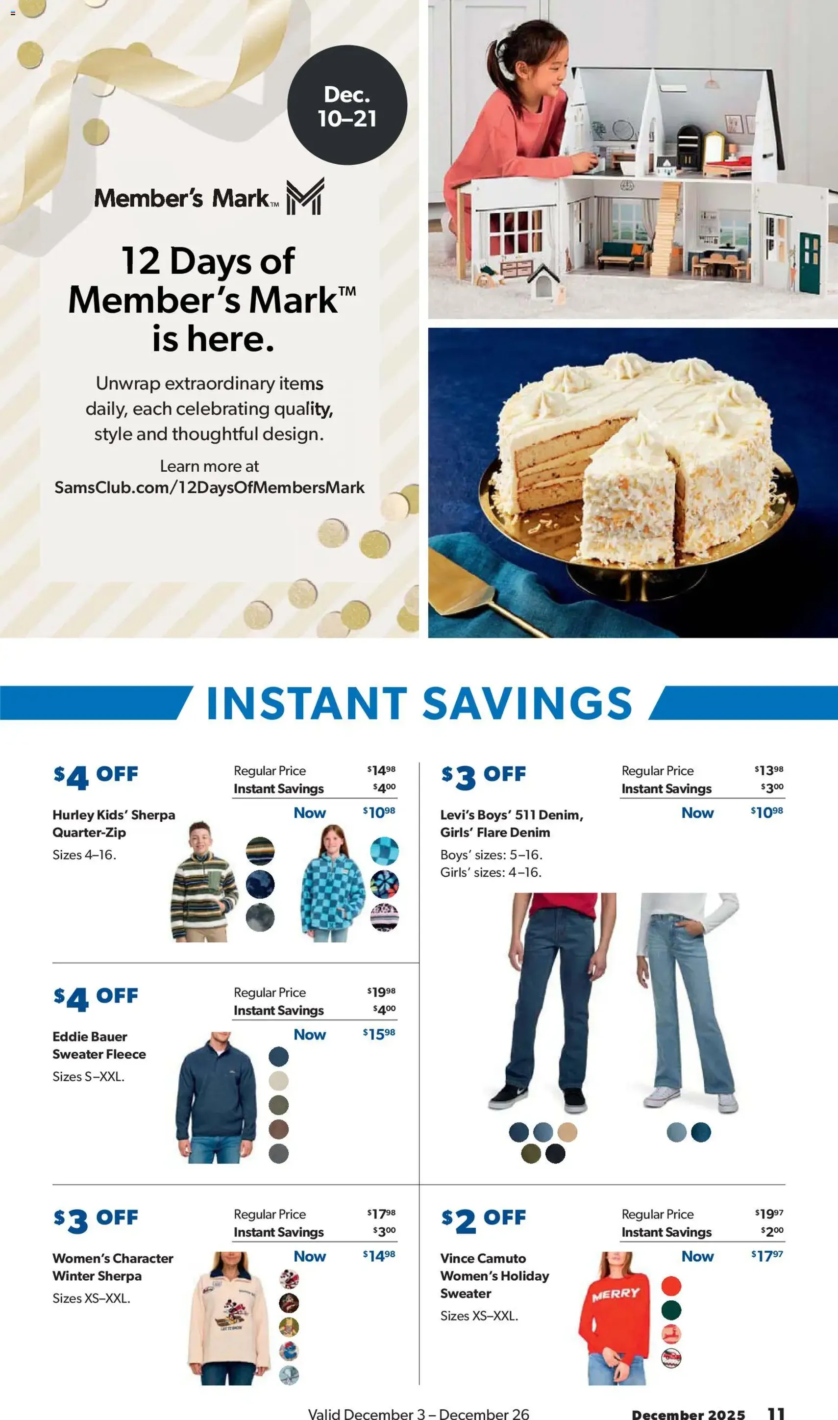 Sam's Club Instant Savings Book December - valid flyer from 12/03/2025, page 11 of 48