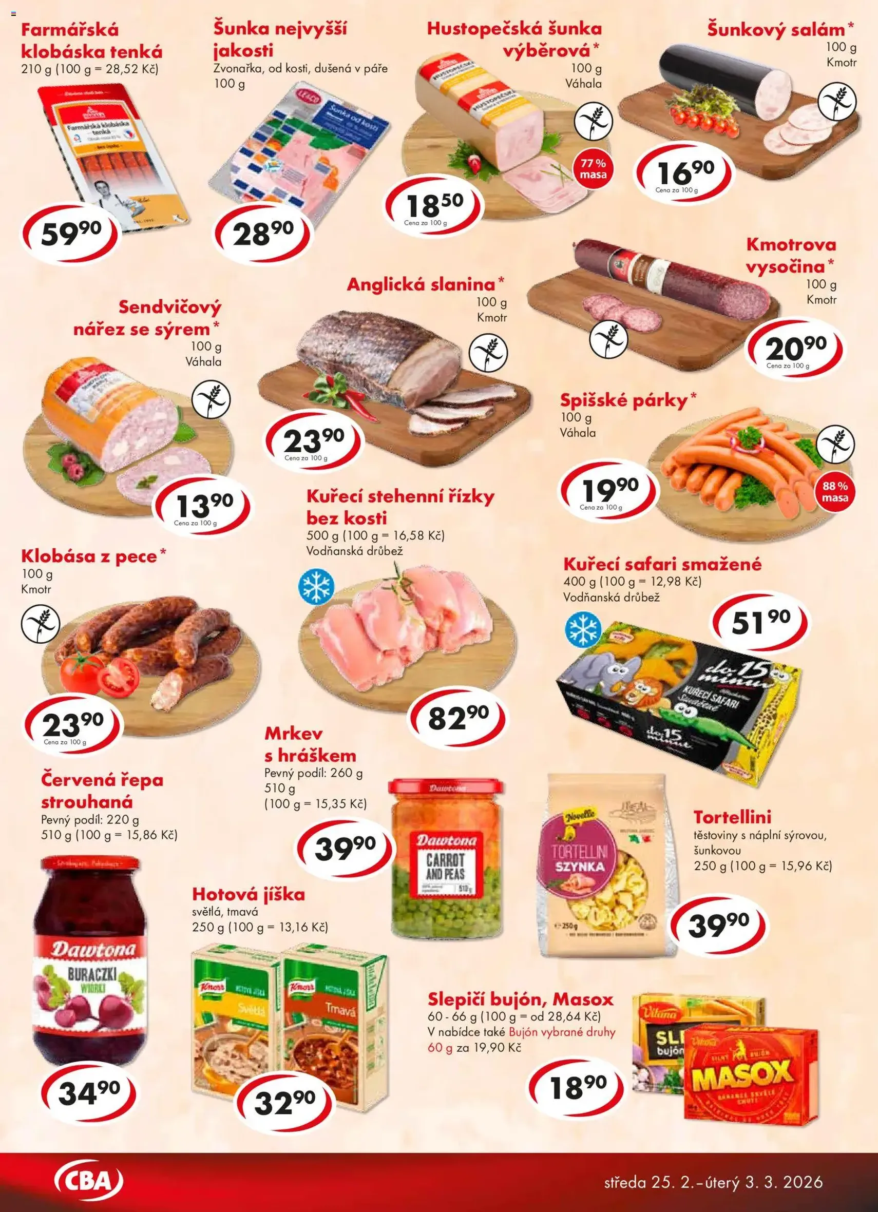 CBA leták - Premium - platný leták od 25.02.2026 strana 3 z 4