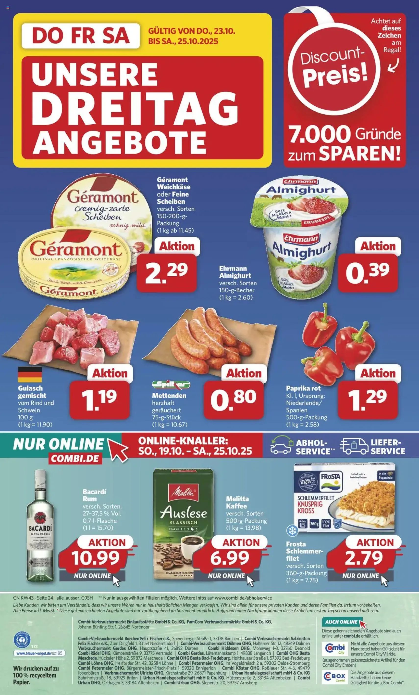 Combi Prospekt - Gültiger Prospekt ab 20.10.2025, Seite 30 von insgesamt 30 Combi Prospekt - Gültiger Prospekt ab 20.10.2025, Seite 30 von insgesamt 30