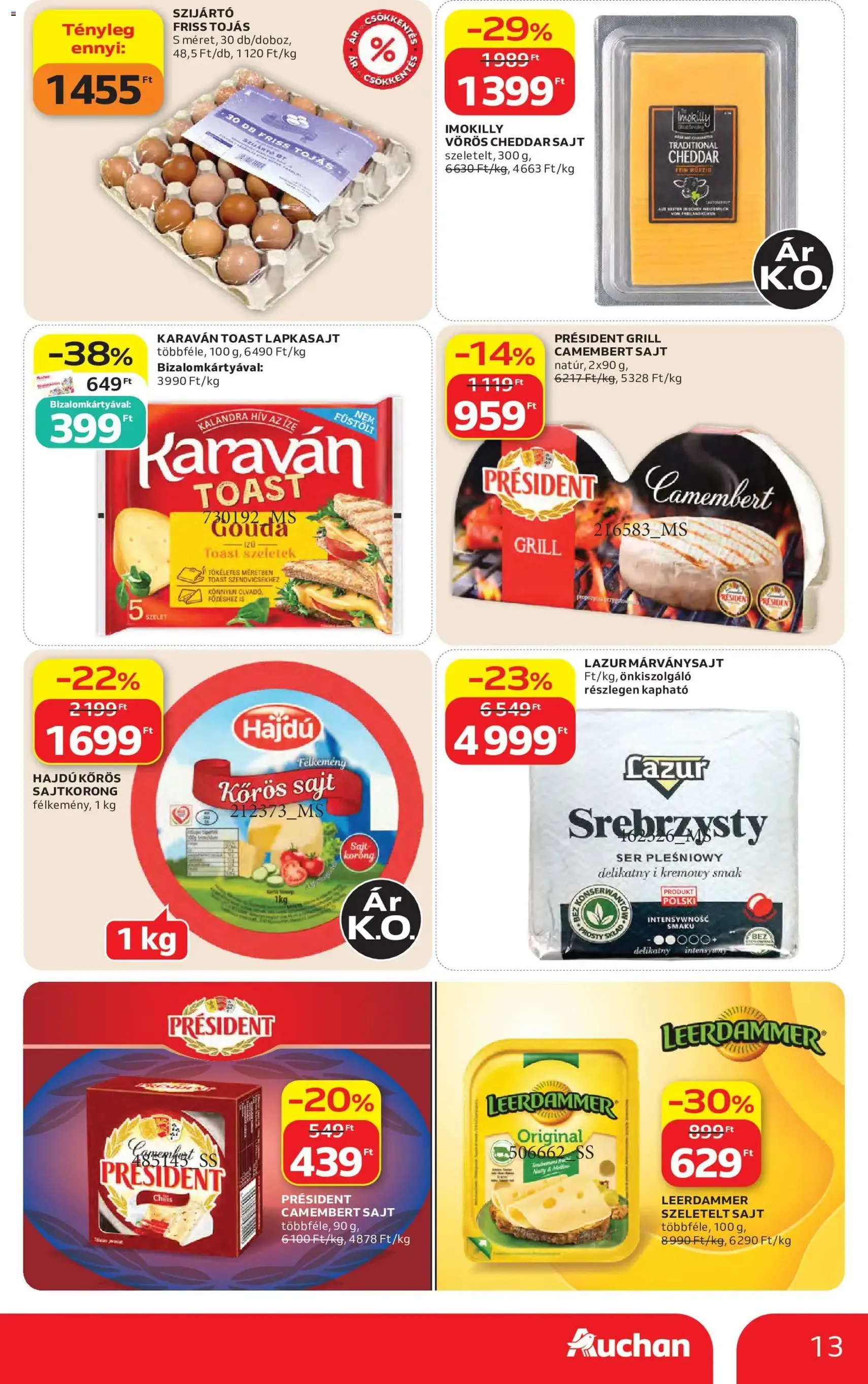 Auchan akciós újság - 2026.07.30. érvényes szórólap 13 oldal 45 oldalból