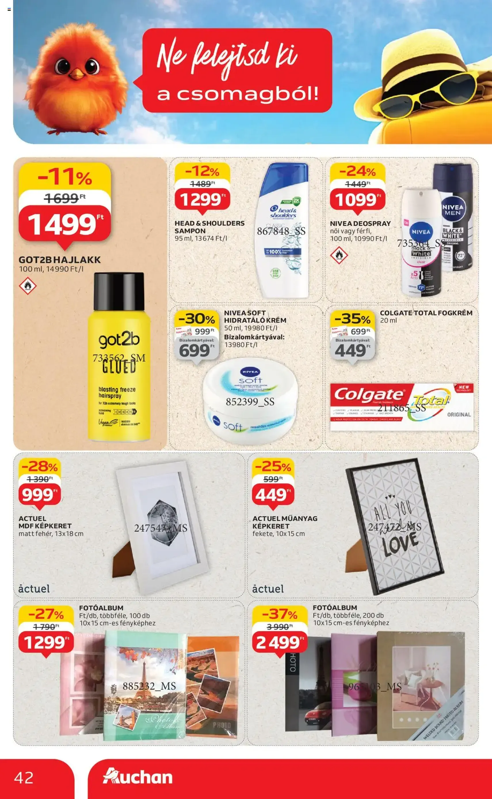 Auchan Akciós újság - 2025.08.07. érvényes szórólap 42 oldal 54 oldalból Auchan Akciós újság - 2025.08.07. érvényes szórólap 42 oldal 54 oldalból