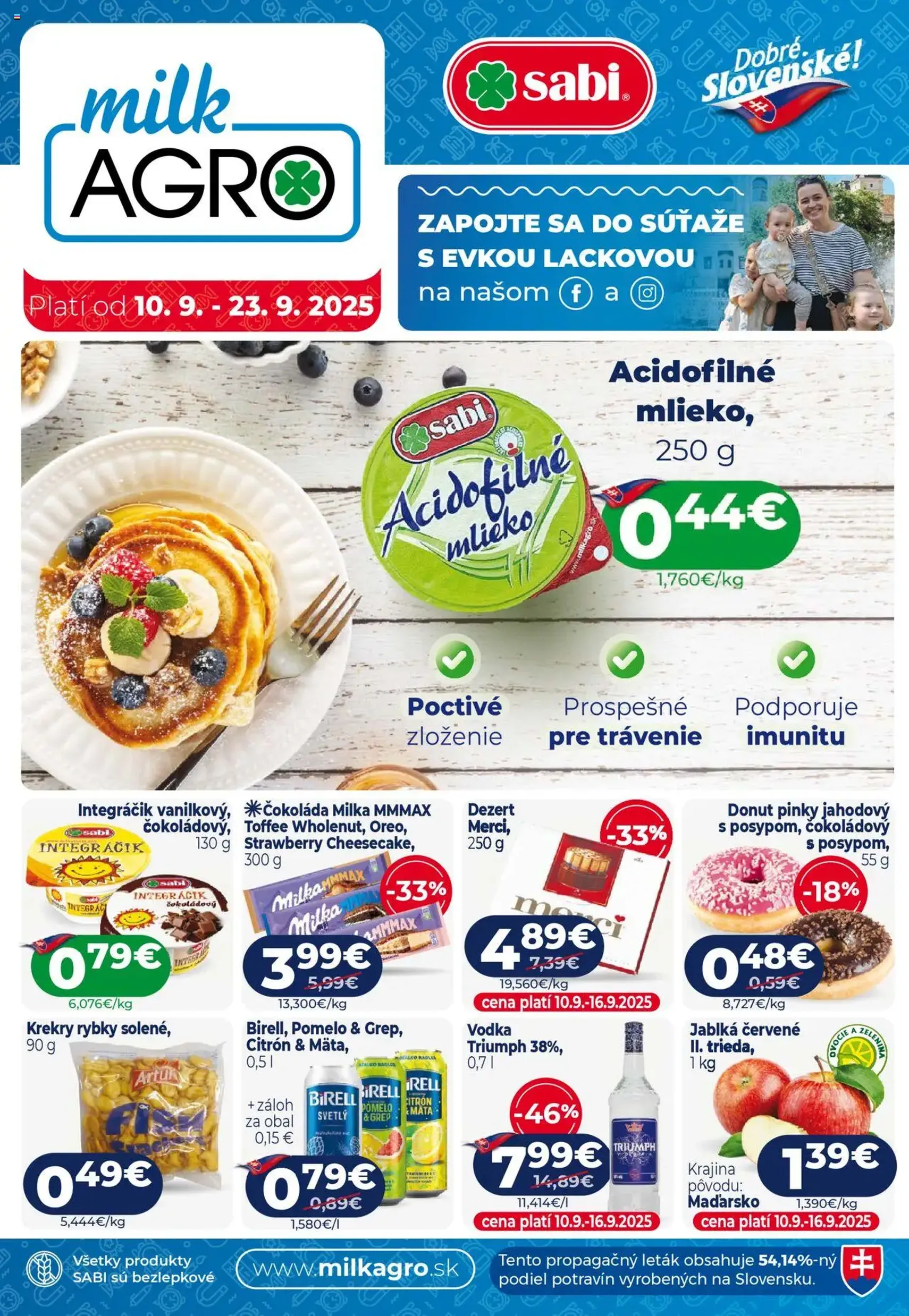 Milk Agro Leták - platný leták od 10.09.2025 strana 1 z 12 Milk Agro Leták - platný leták od 10.09.2025 strana 1 z 12