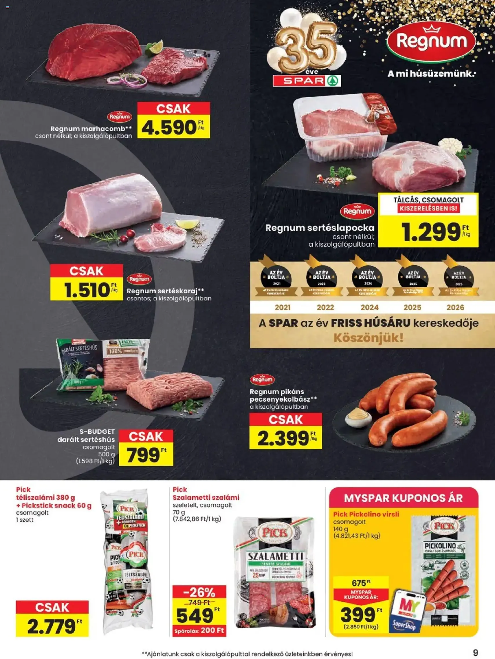 Spar akciós újság - 2026.06.25. érvényes szórólap 9 oldal 20 oldalból