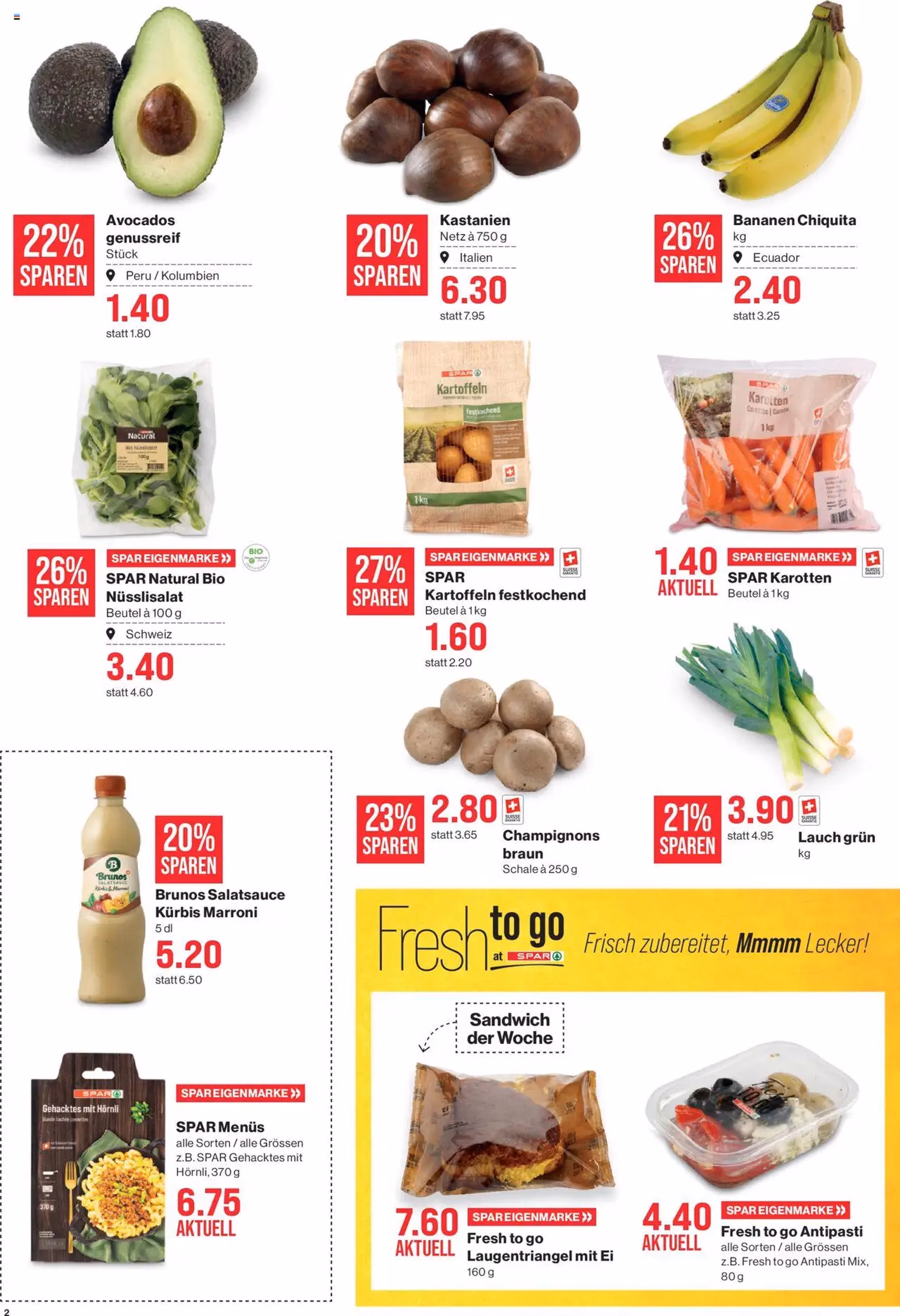 SPAR Aktionen - Gültiger Prospekt ab 16.10.2025, Seite 2 von insgesamt 22 SPAR Aktionen - Gültiger Prospekt ab 16.10.2025, Seite 2 von insgesamt 22