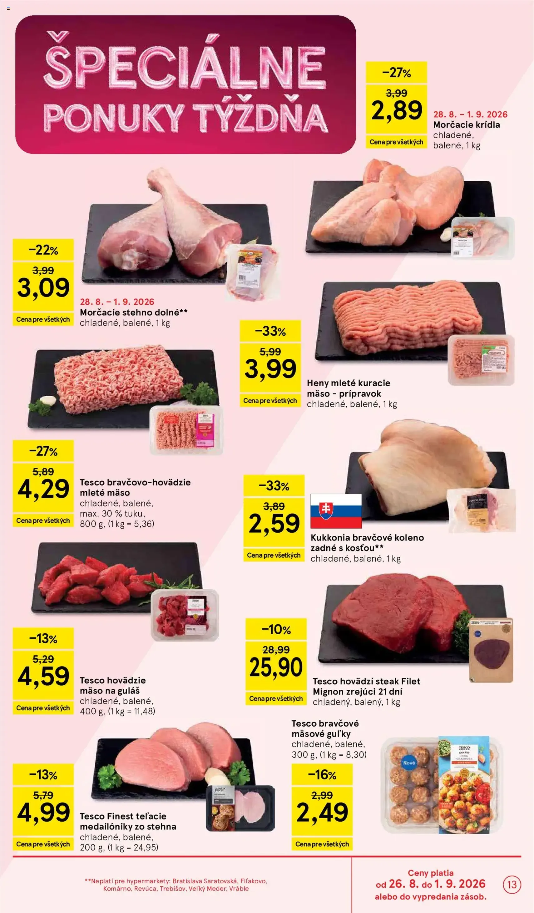 Tesco Hypermarket - leták - platný leták od 26.08.2026 strana 13 z 58