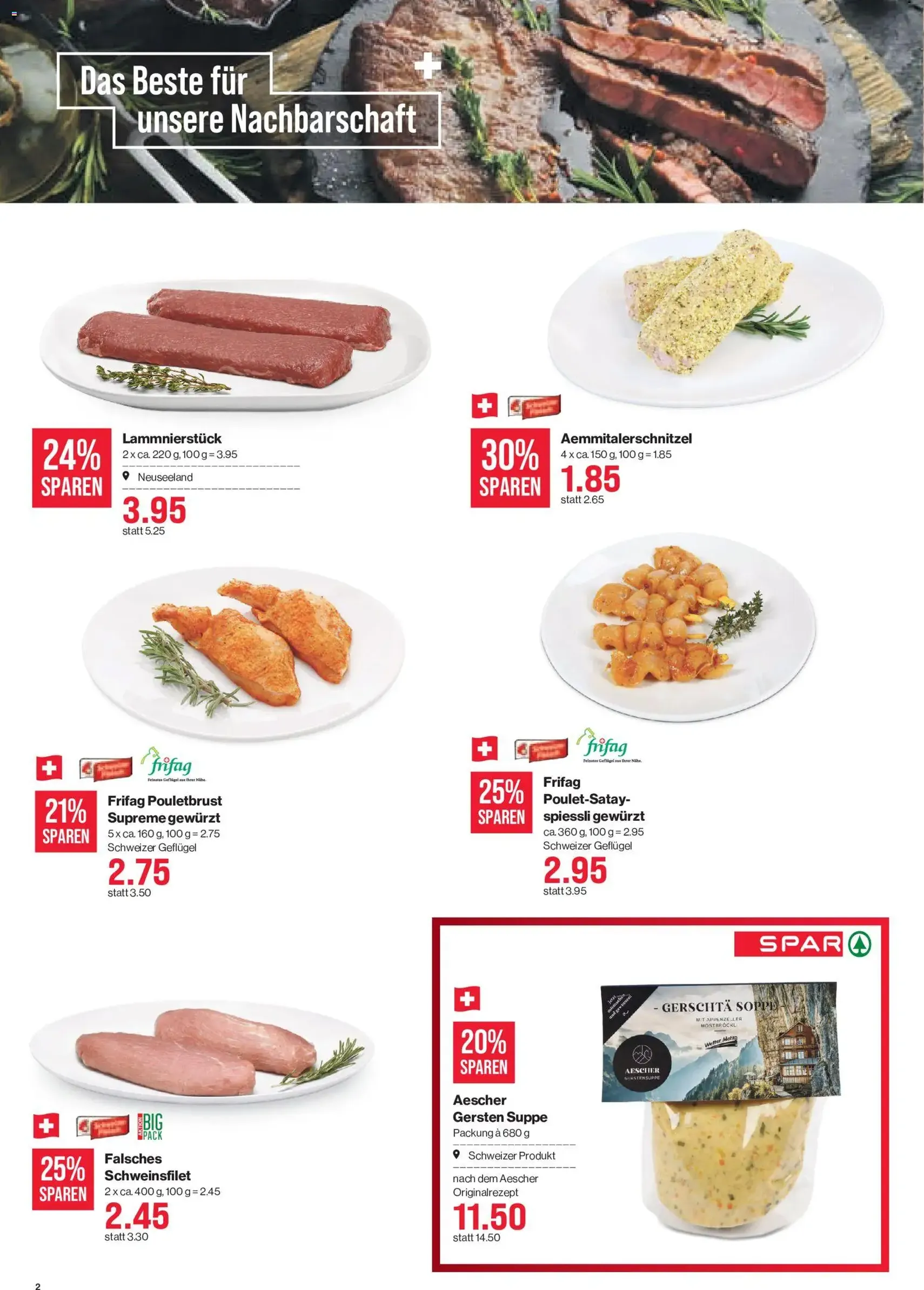 SPAR aktionen - Gültiger Prospekt ab 24.09.2026, Seite 2 von insgesamt 17
