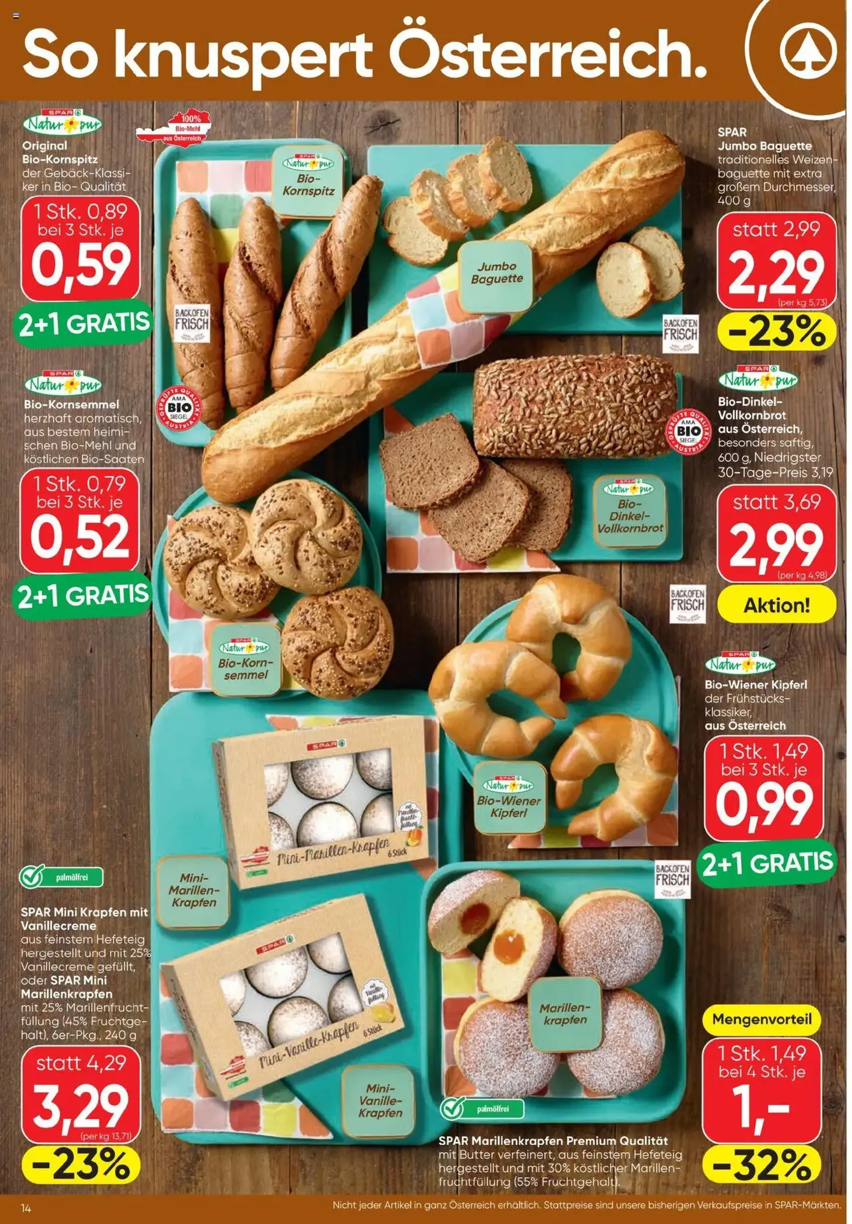 Spar Flugblatt - Gültiger Prospekt ab 25.09.2025, Seite 14 von insgesamt 24
