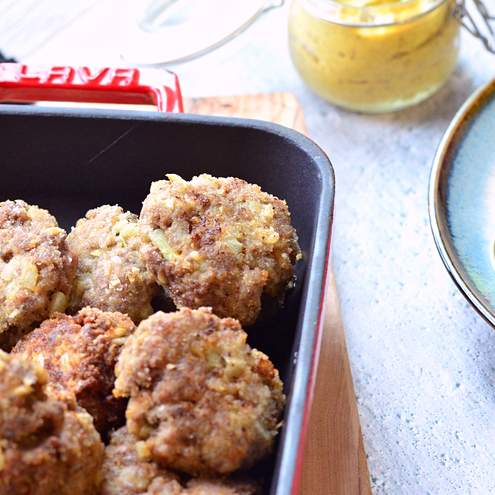 Hovězí mleté karbanátky s cibulovou marmeládou - krok přípravy 1