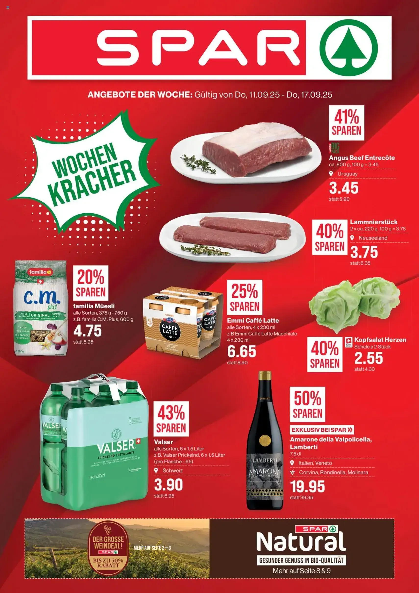 SPAR Aktionen - Gültiger Prospekt ab 11.09.2025, Seite 1 von insgesamt 22 SPAR Aktionen - Gültiger Prospekt ab 11.09.2025, Seite 1 von insgesamt 22
