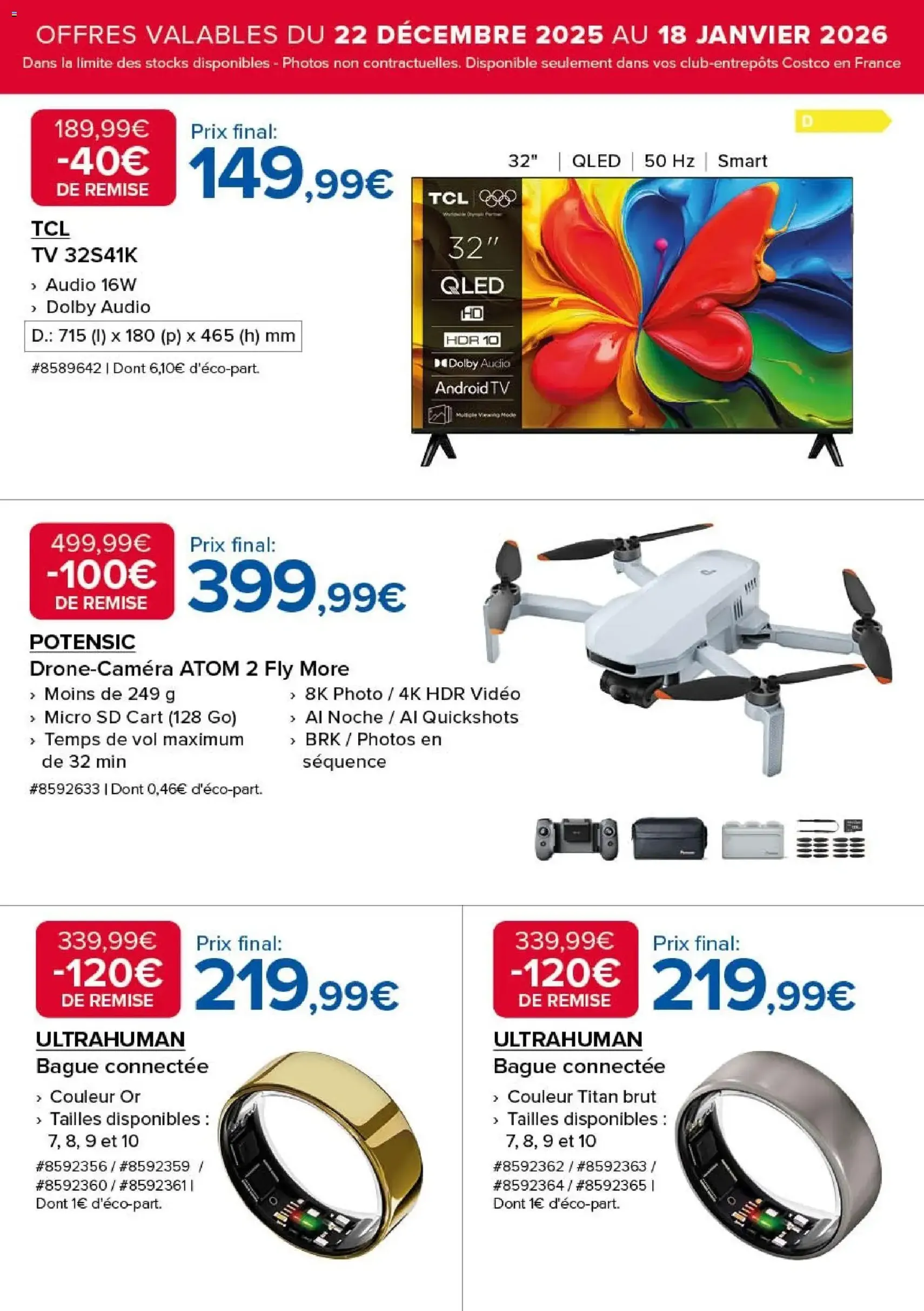 Costco catalogue - brochure valable à partir du 22/12/2025, page 7 sur 20
