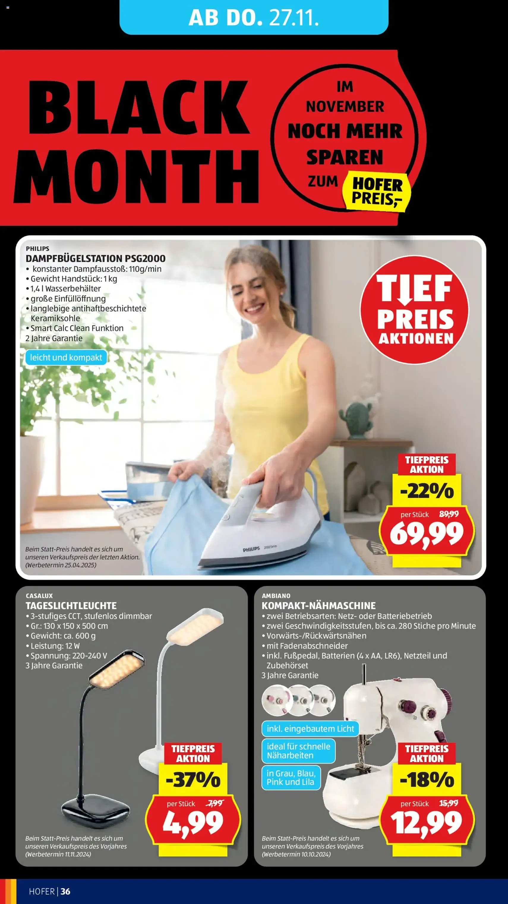 Hofer - Black Friday - Gültiger Prospekt ab 21.11.2025, Seite 50 von insgesamt 63