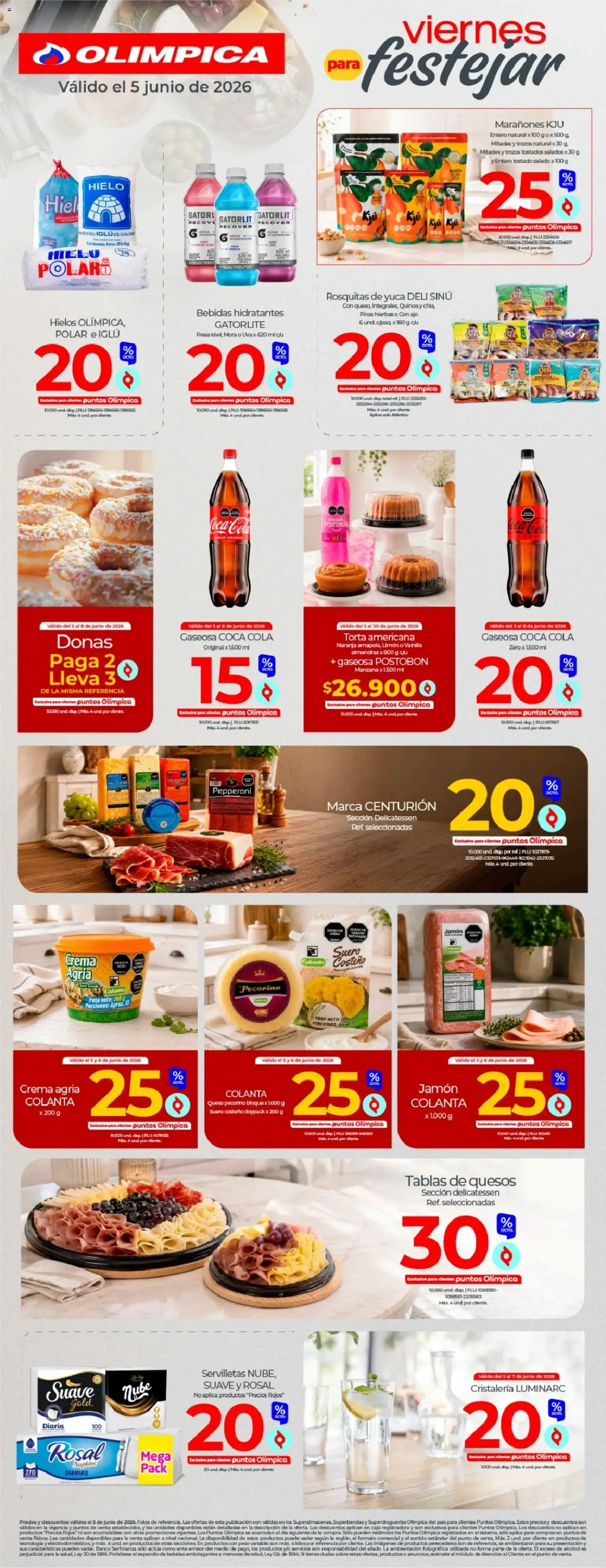 Olímpica Viernes para festejar - folleto válido desde 05/06/2026 página 2 de 2