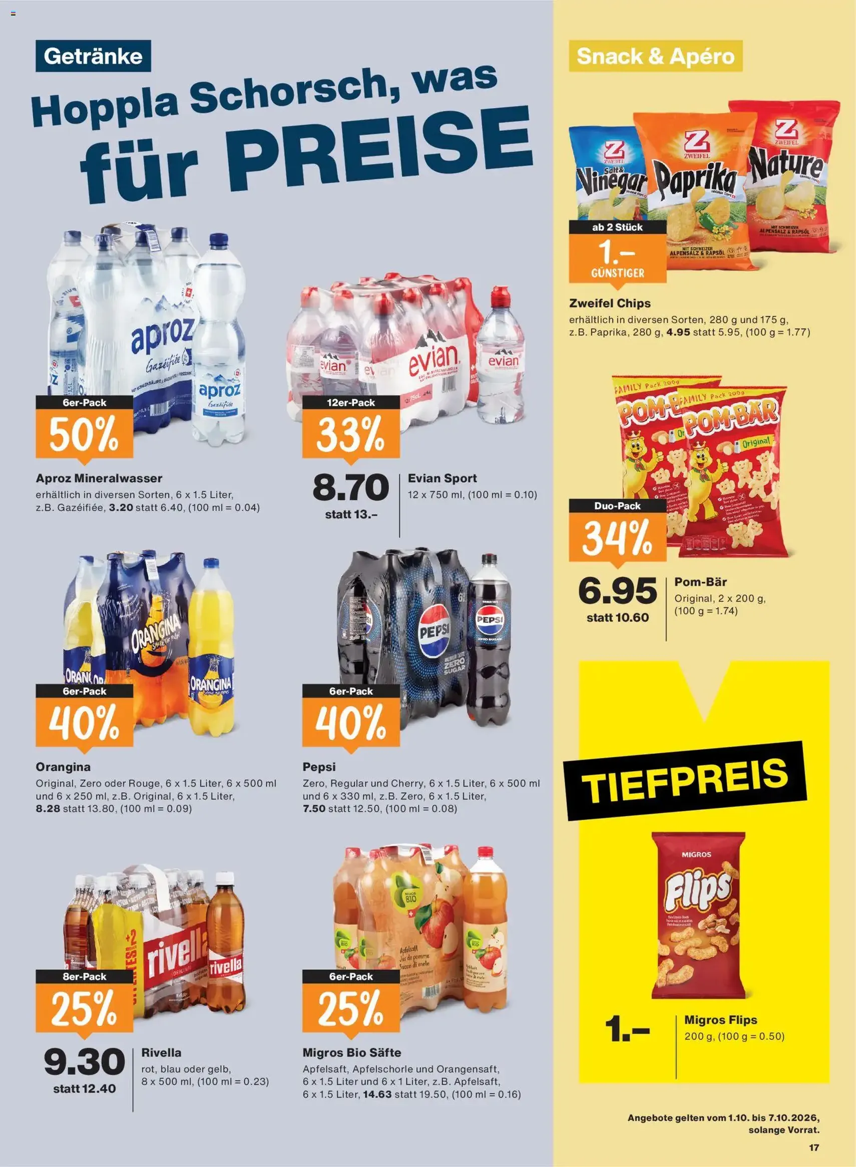 Migros aktionen - Gültiger Prospekt ab 01.10.2026, Seite 17 von insgesamt 24